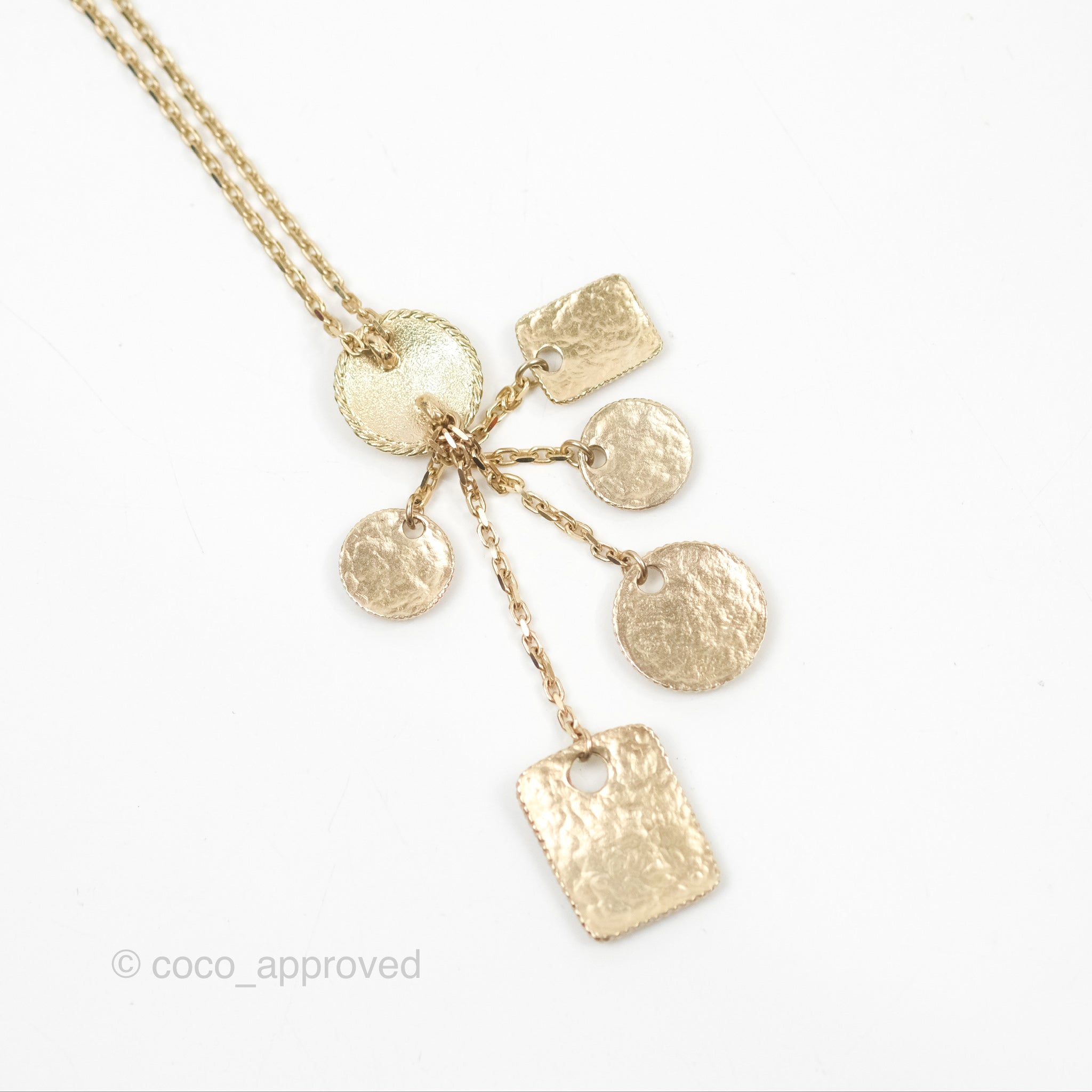 Chanel Coco Charm Necklace 21A - Elegant Gold Plated Pendant for Women | Perfect for Parties, Weddings & Everyday Luxury Fashion