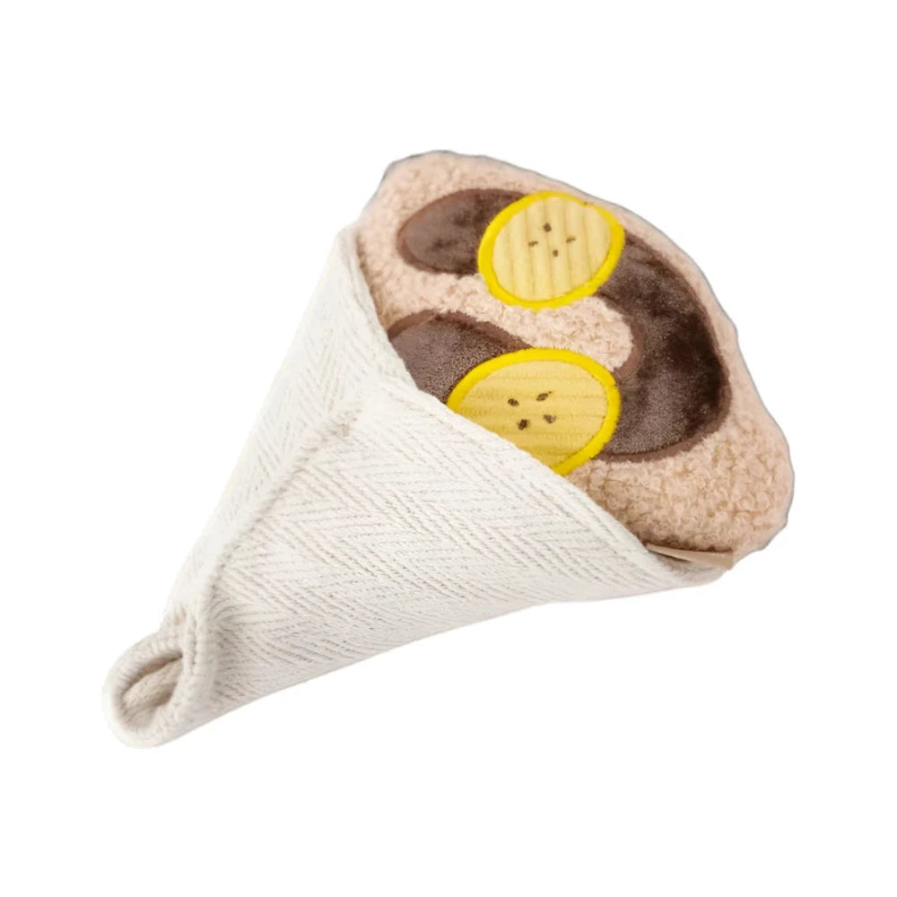 Snuffle Crepe Dog Toy - Interactive Treat Dispenser for Small & Large Dogs - Perfect for Indoor Play, Training & Mental Stimulation