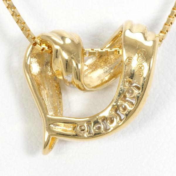18K Yellow Gold Diamond Necklace for Women - Elegant Pendant Jewelry Gift for Anniversary, Wedding & Special Occasions