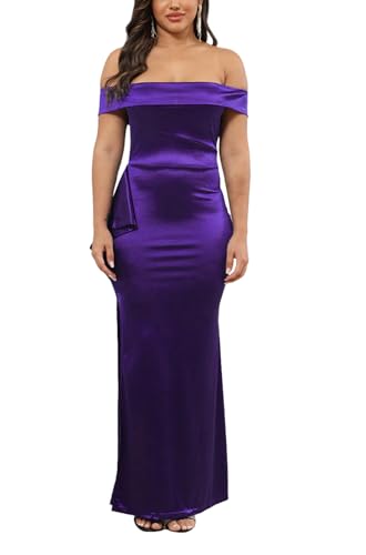 Strapless Evening Gown 984 Purple