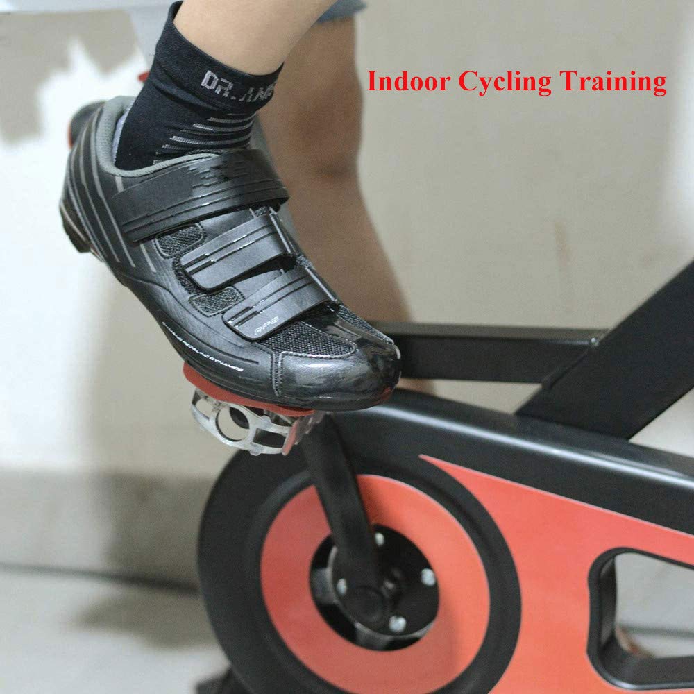 SPD SL Compatible Bike Cleats (6 Degree Float) - Road & Indoor Cycling Cleats for Men & Women - Perfect for Spin Class, Commuting & Training