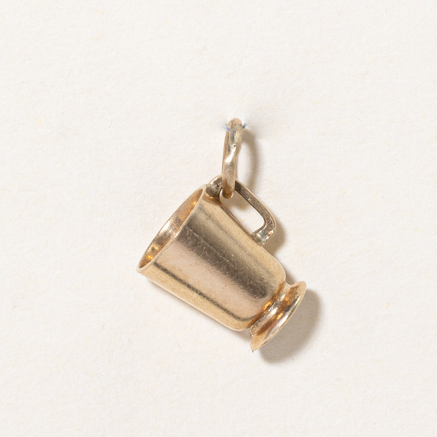 Vintage 1965 Birmingham 9k Yellow Gold Cup Charm Pendant - Perfect for Jewelry Making, Gift Giving & Collectors