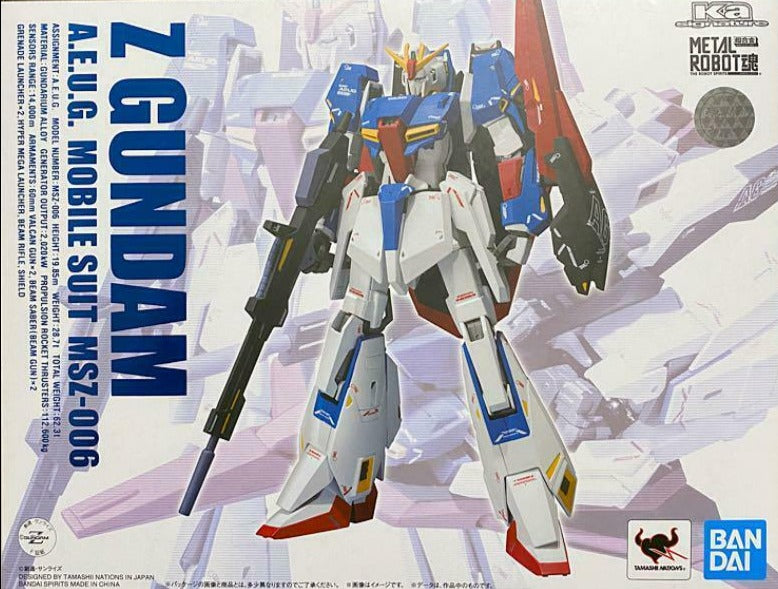 Bandai Metal Robot Spirits Zeta Gundam Ka Signature Z Gundam Action Figure - Premium Collectible Model Kit for Anime Fans | Perfect for Display, Gifts & Anime Collections