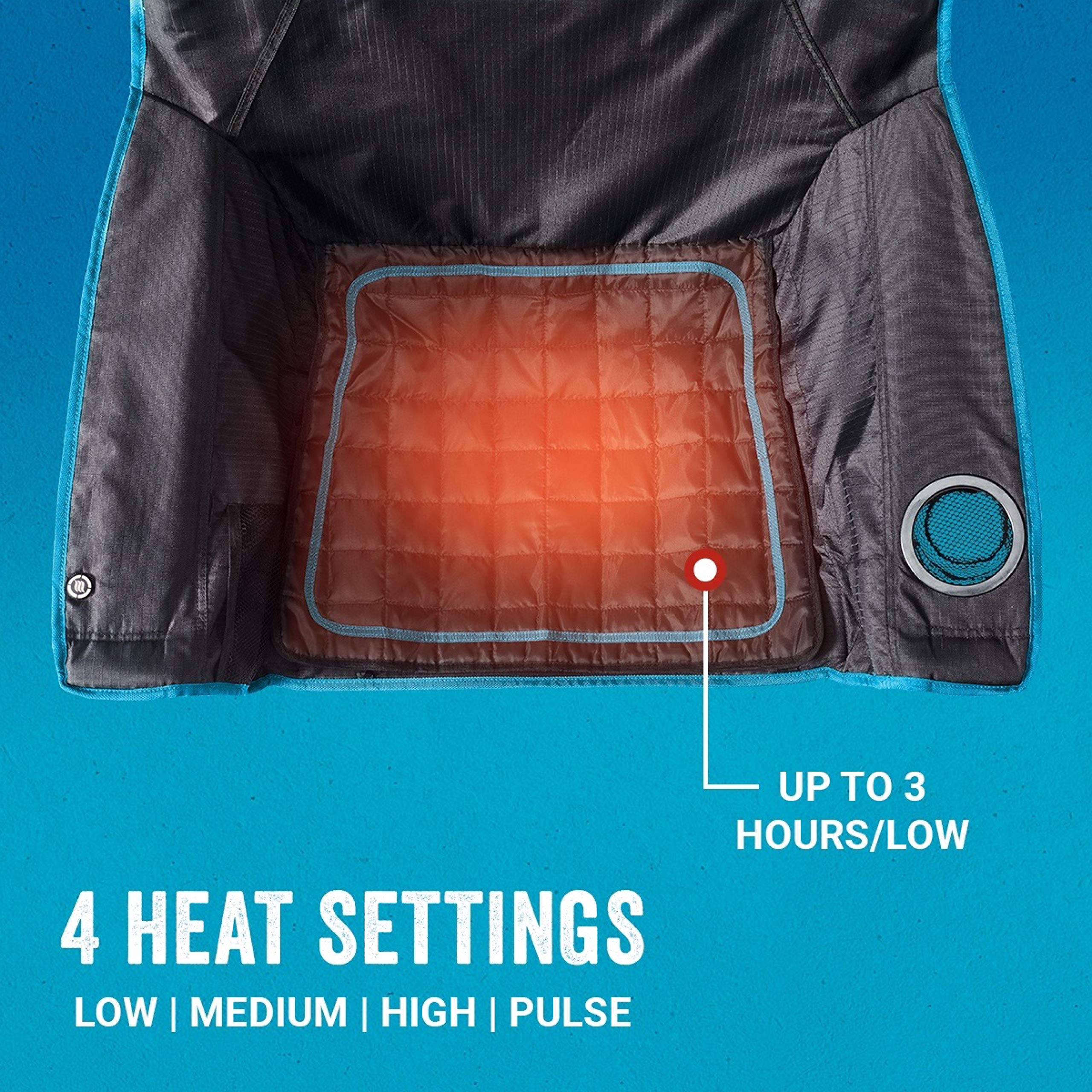 Coleman OneSource Rechargeable Heated Seats - Portable Heated Camping Chair & Stadium Seat Pad for Outdoor Activities, Tailgating, Camping in Cold Weather | Perfect for Football Games, Hunting Trips & Winter Picnics