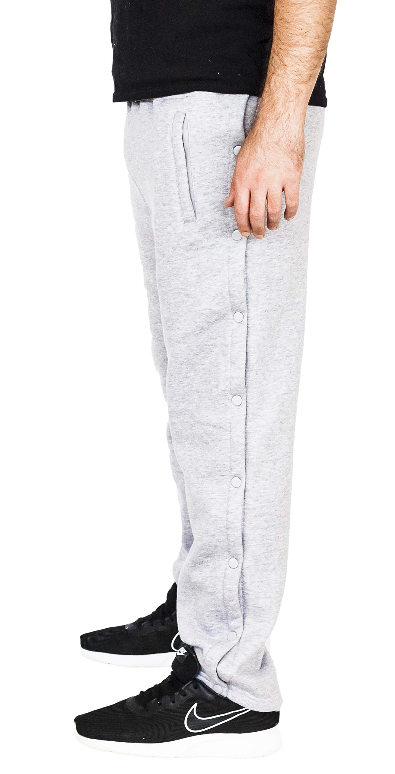 Funny Guy Mugs Retro Tearaway Sweatpants - Premium Breakaway Joggers for Men | Comfortable Lounge Pants for Home, Gym & Casual Wear