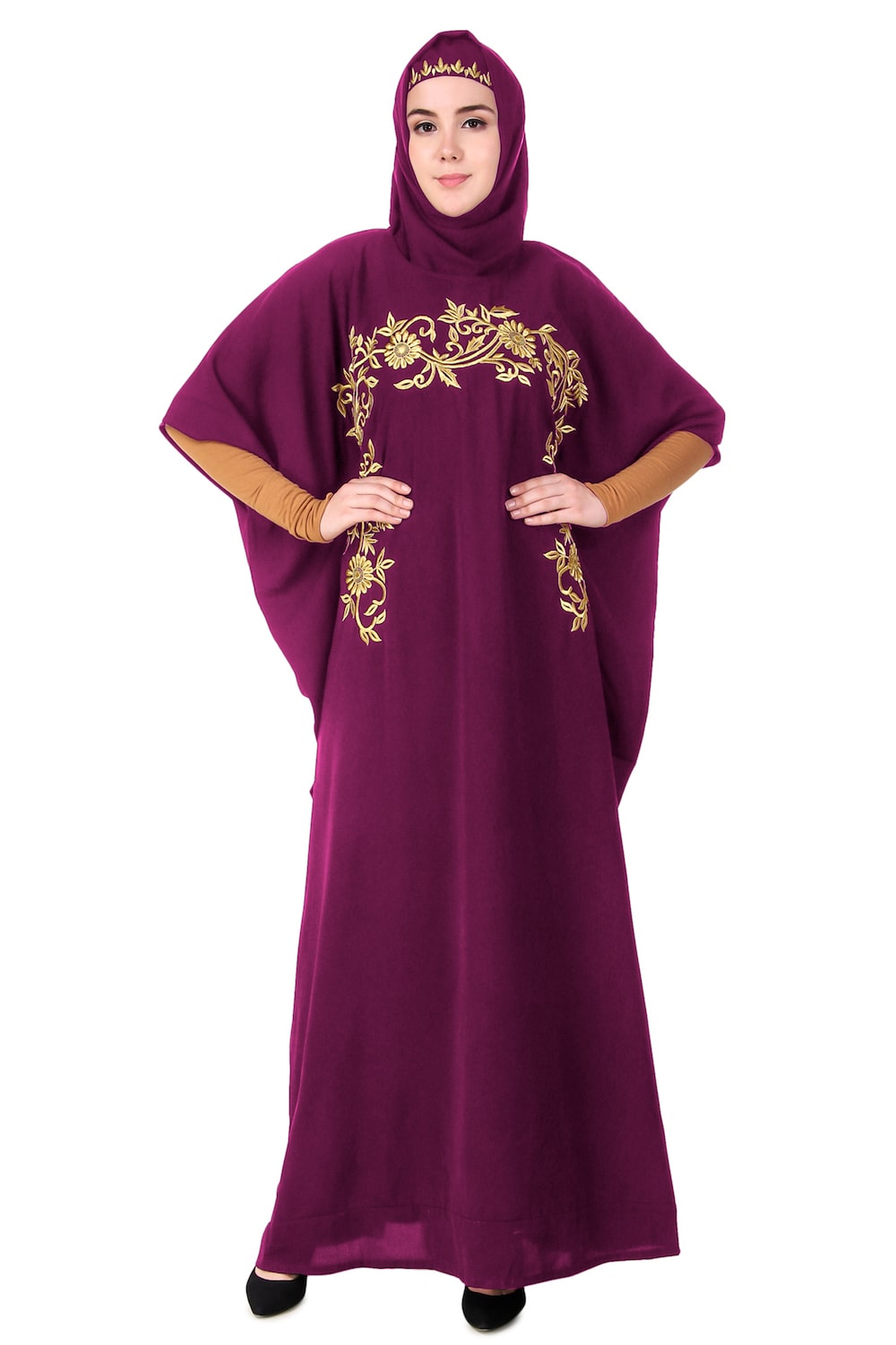 Luxury Hand Embroidered Dubai Kaftan Dress - Elegant Designer Abaya for Women | Perfect for Weddings, Parties & Special Occasions