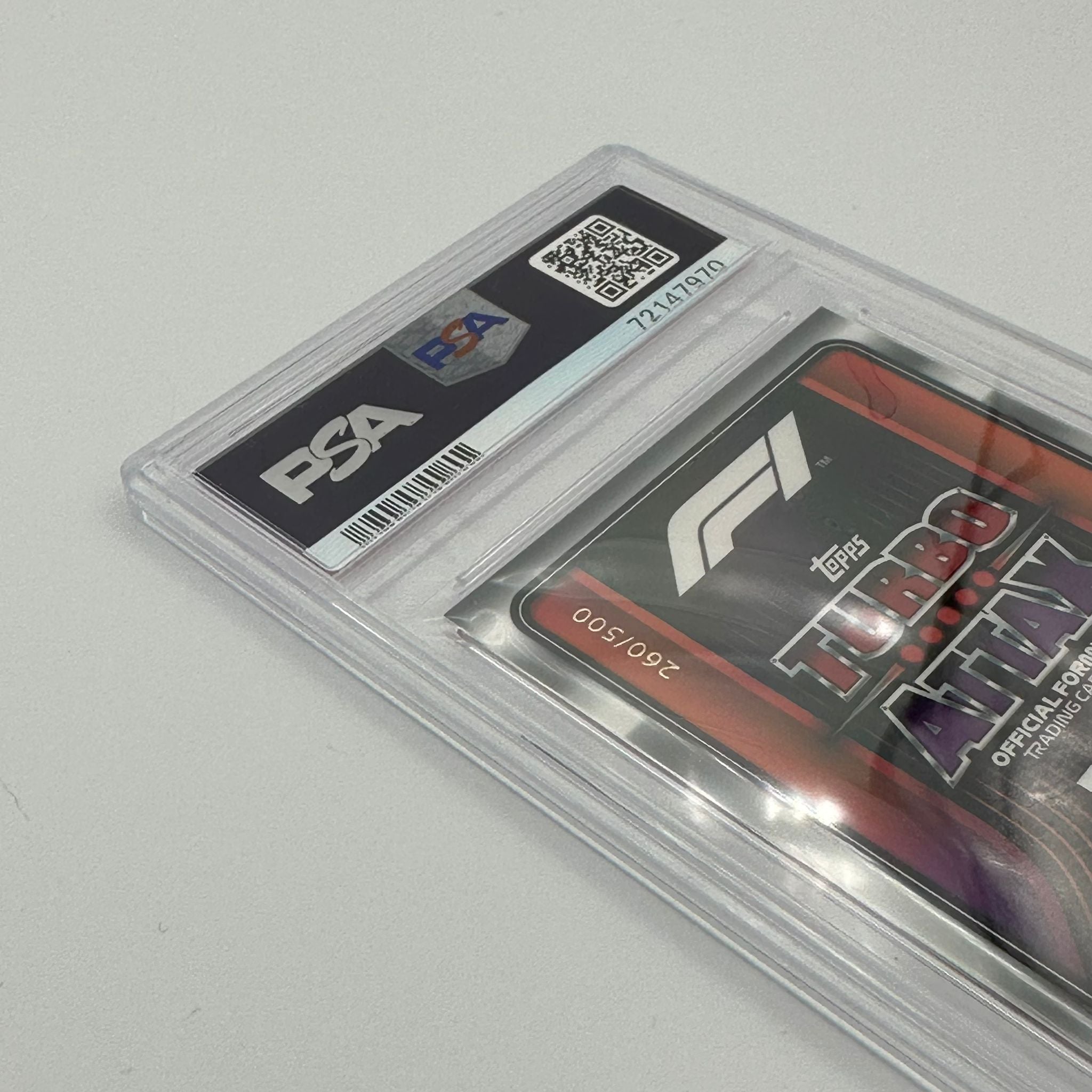 PSA 9 Graded Max Verstappen #330 100 Club Mirror Edition 260/500 - Rare F1 Trading Card for Collectors & Sports Memorabilia Enthusiasts - Perfect for Display, Investment & Racing Fans