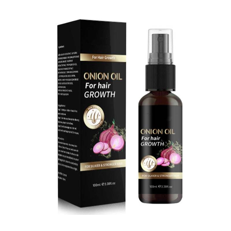 100ml Onion Hair Growth Essential Oil for Thicker & Stronger Hair - Promotes Scalp Health & Reduces Hair Loss - Perfect for Daily Hair Care Routine & Natural Treatment