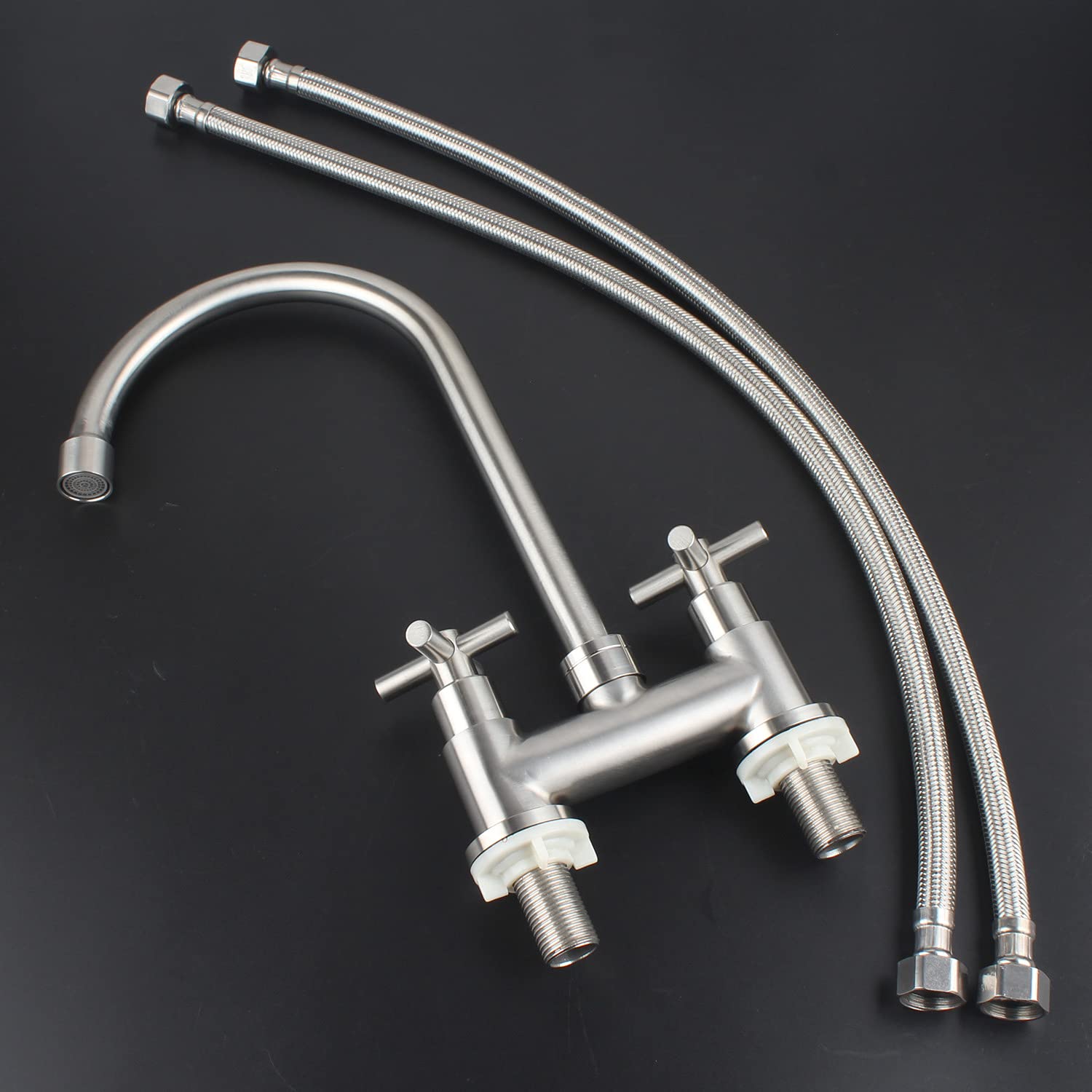 Stainless Steel Brushed Nickel 2 Hole 4