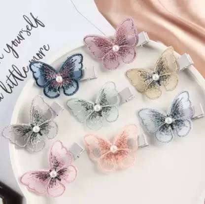 ALIBA COLLECTION 6-Piece Butterfly Hair Clips Set - Elegant Hair Accessories for Women & Girls - Perfect for Parties, Weddings & Everyday Styling