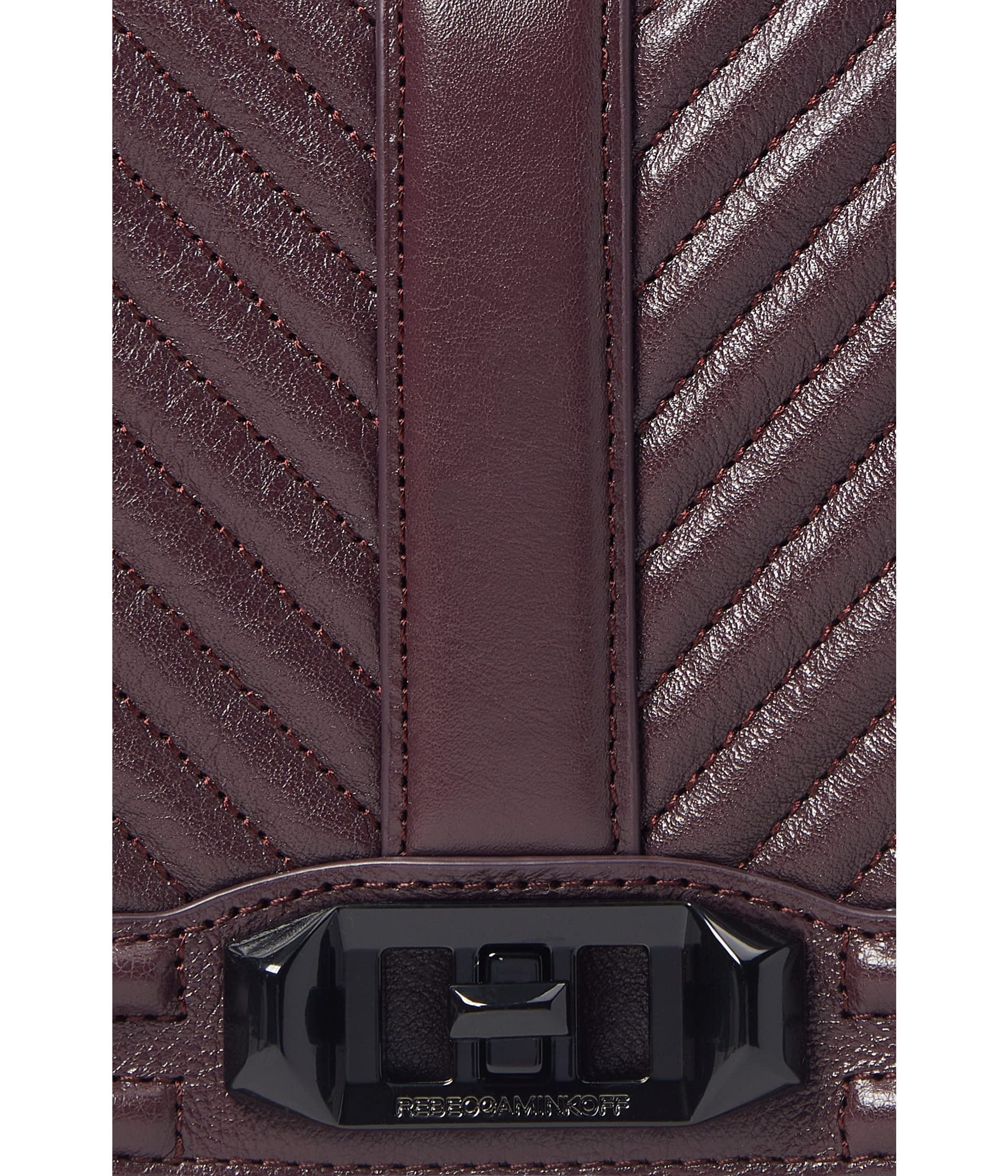 Rebecca Minkoff Women's Chevron Quilted Love Crossbody Bag - Stylish Small Shoulder Purse for Everyday Use, Work & Date Night