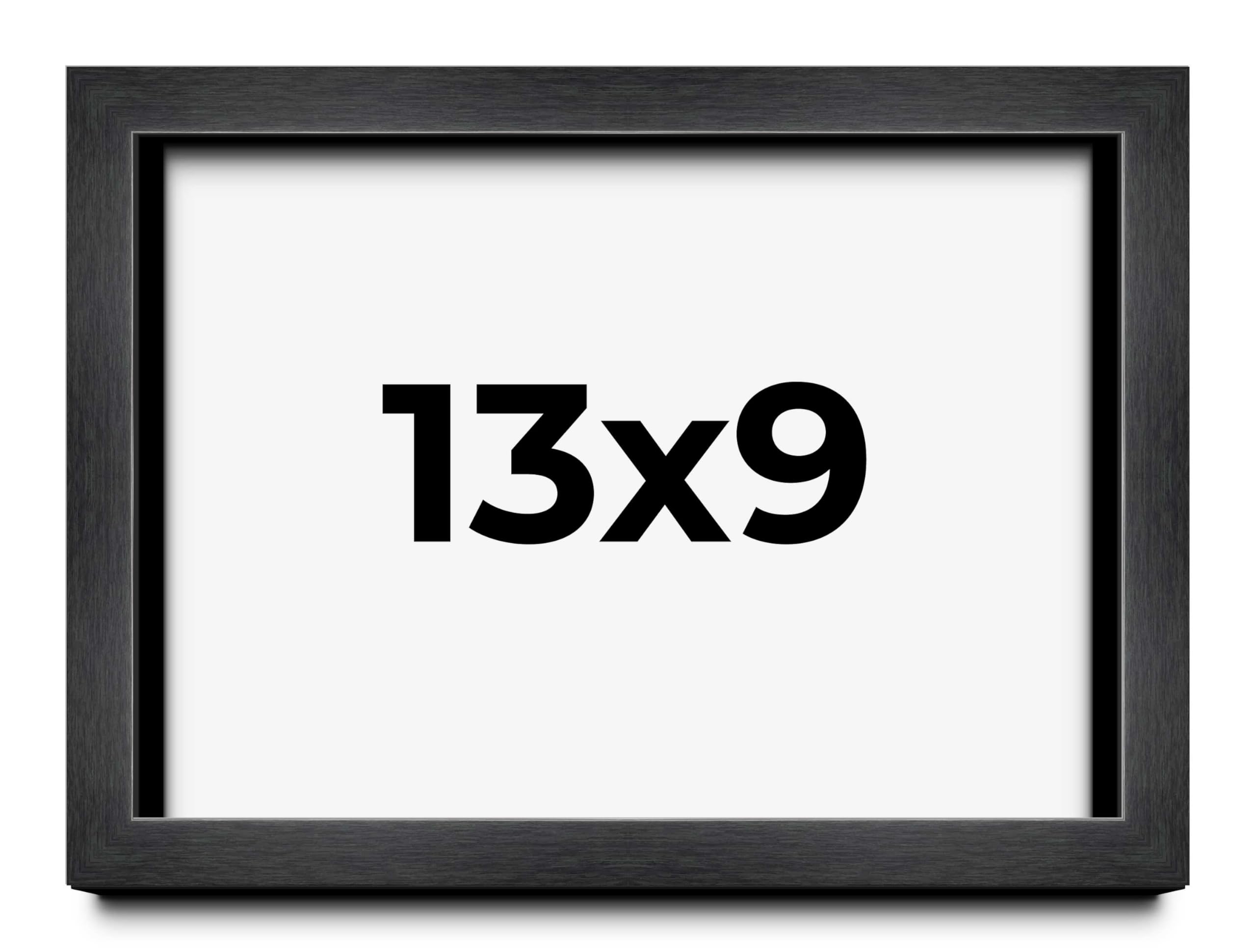 9x13 Shadow Box Frame Charcoal Black - 1