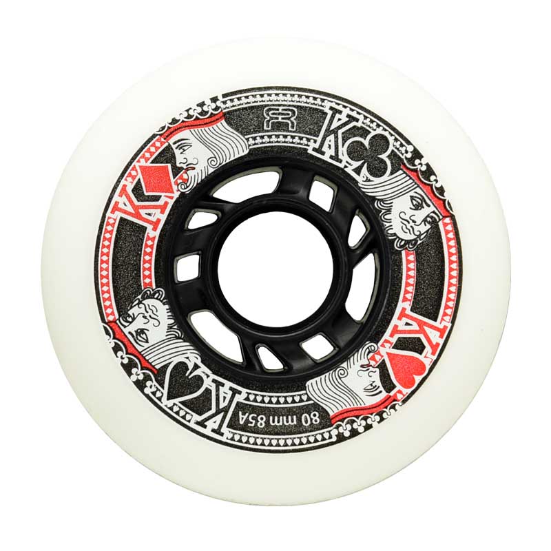 FR Street King 72mm Inline Skate Wheels - 4 Pack - High Performance Wheels for Aggressive Skating & Urban Rollerblading