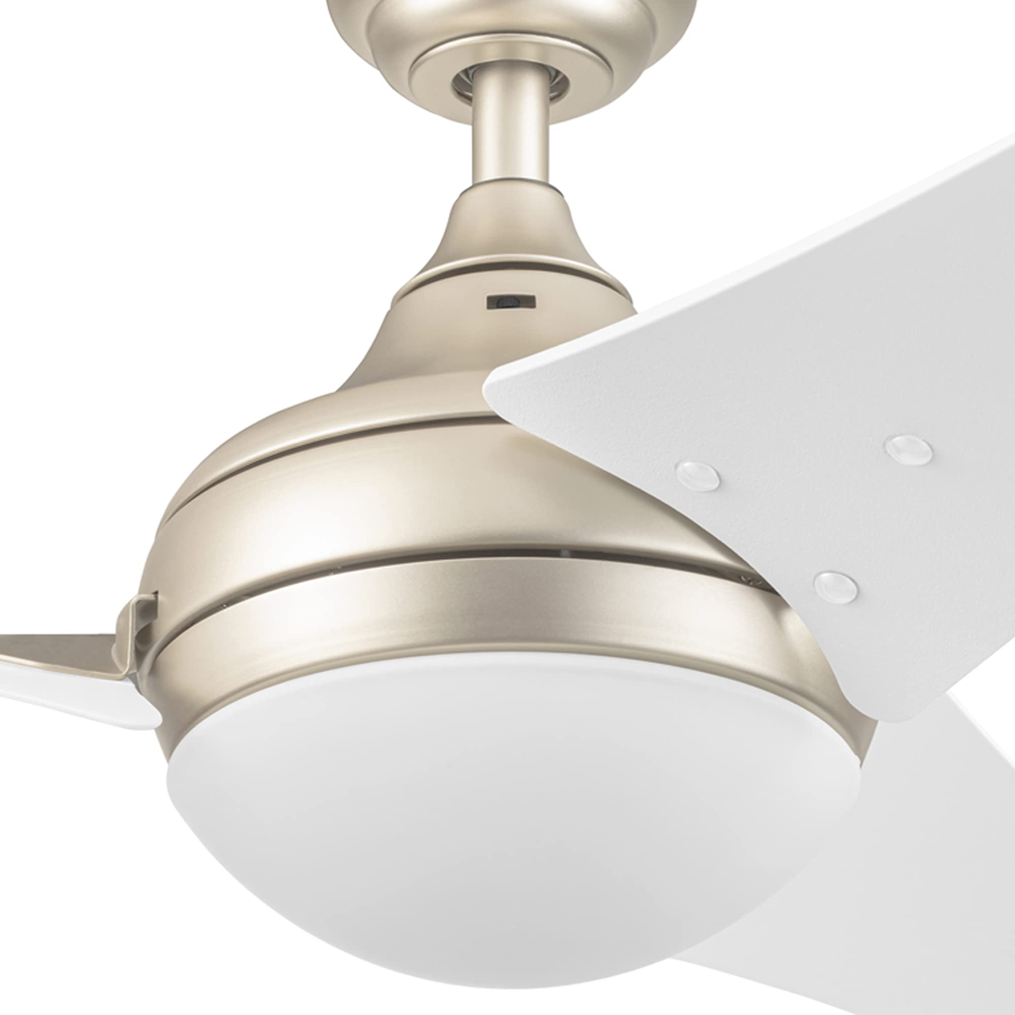 Honeywell Neyo 52 Inch Modern Ceiling Fan with LED Light and Remote Control - High Performance Reversible Motor, 3 Blades, Champagne Finish - Perfect for Living Room, Bedroom, and Office