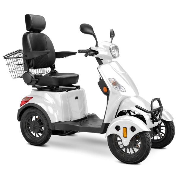 Premium Full Size 4 Wheel Mobility Scooter for Adults - Lightweight Electric Wheelchair with Long Battery Life - Ideal for Outdoor Travel, Shopping & Daily Mobility Assistance