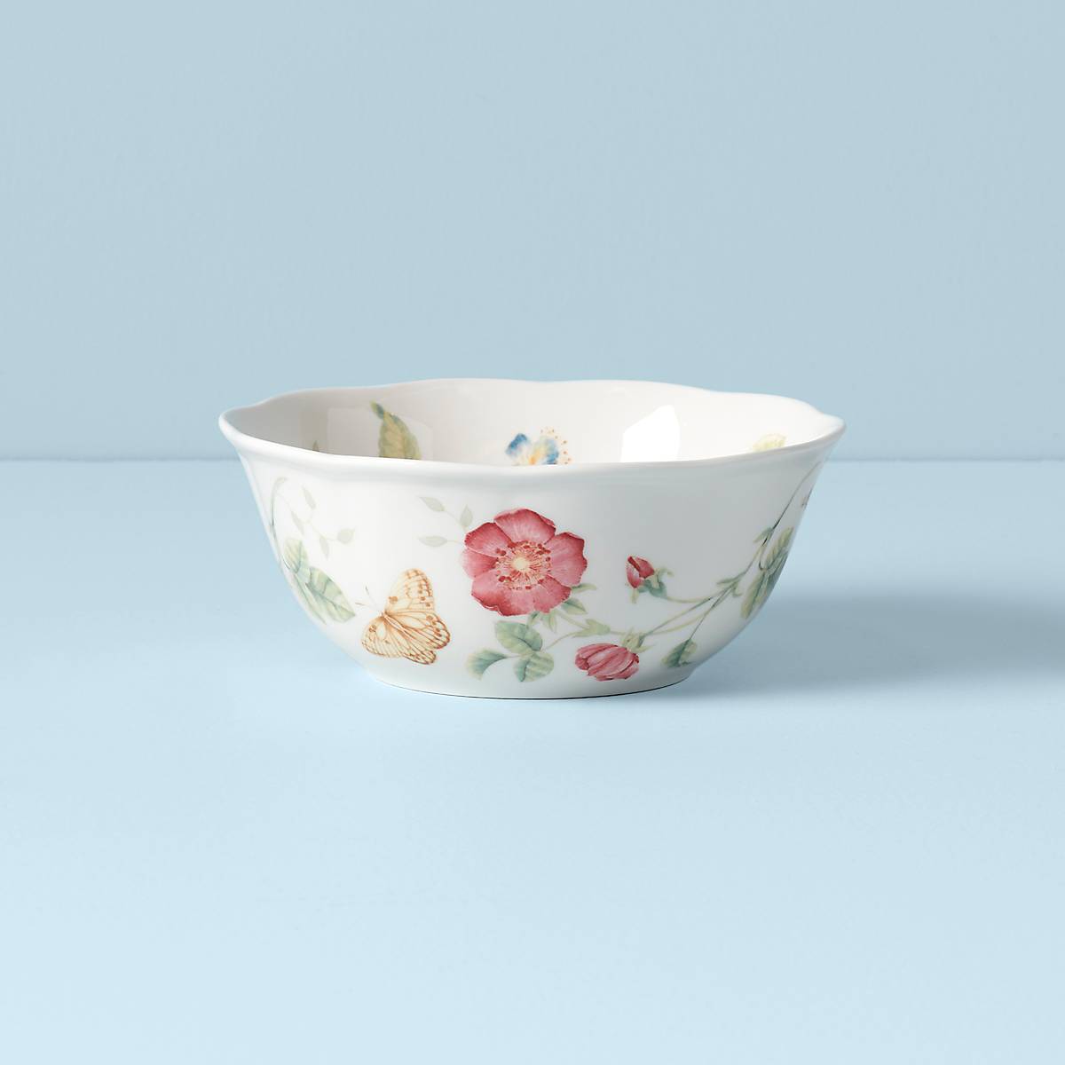 Butterfly Meadow Large All Purpose Bowl - Versatile Serving Bowl for Salads, Pasta, Snacks & Entertaining - Perfect for Kitchen, Dining & Party Use