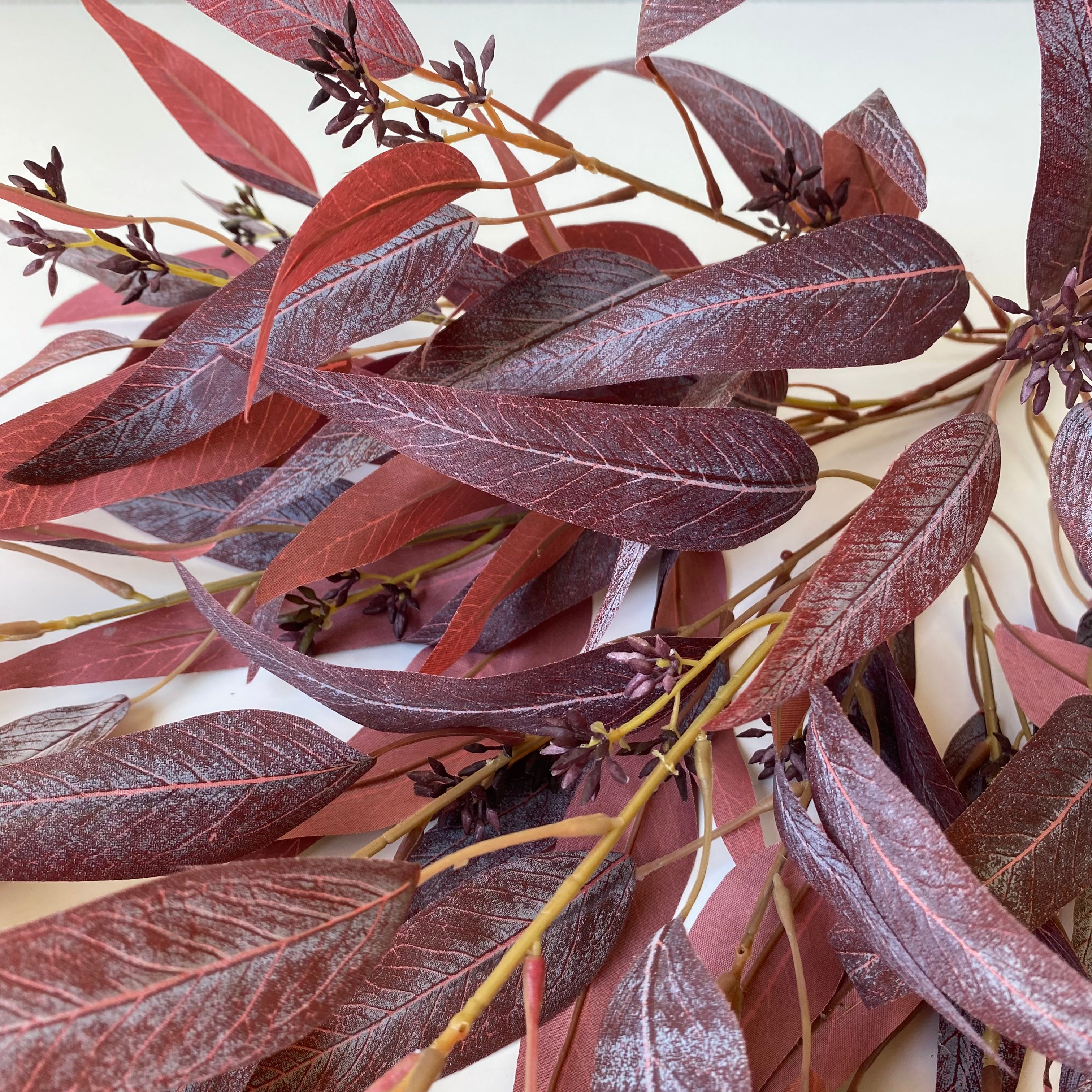 Artificial Eucalyptus Seeded Stems - Realistic Faux Greenery for Home Decor, Wedding Centerpieces, and Floral Arrangements | Perfect for DIY Crafts, Table Settings, and Seasonal Displays