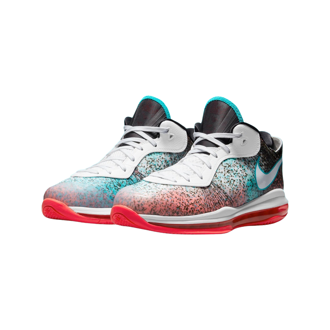 Nike LeBron 8 V2 Low Basketball Shoes - Miami Nights Colorway for Men | Performance Sneakers for Basketball & Casual Wear