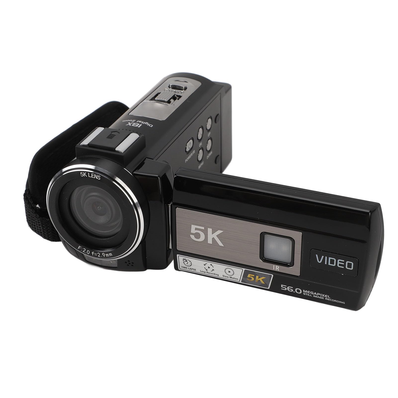 5K WiFi Vlogging Camera with 18X Digital Zoom & 3