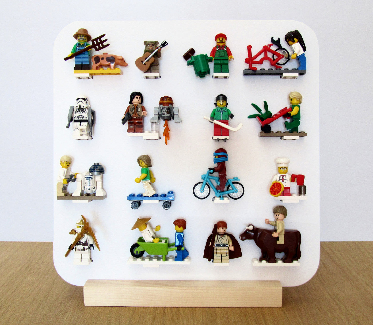 Premium Lego Minifigure Display Case - Clear Acrylic Showcase for Collectible Minifigs - Perfect for Home Decor, Office Display & Gift Giving