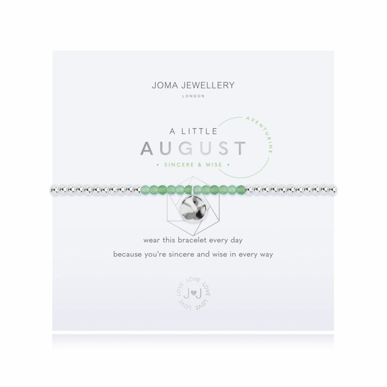 Joma Jewelry August Birthstone Bracelet with Aventurine - Perfect Gift for Birthdays, Anniversaries & Special Occasions
