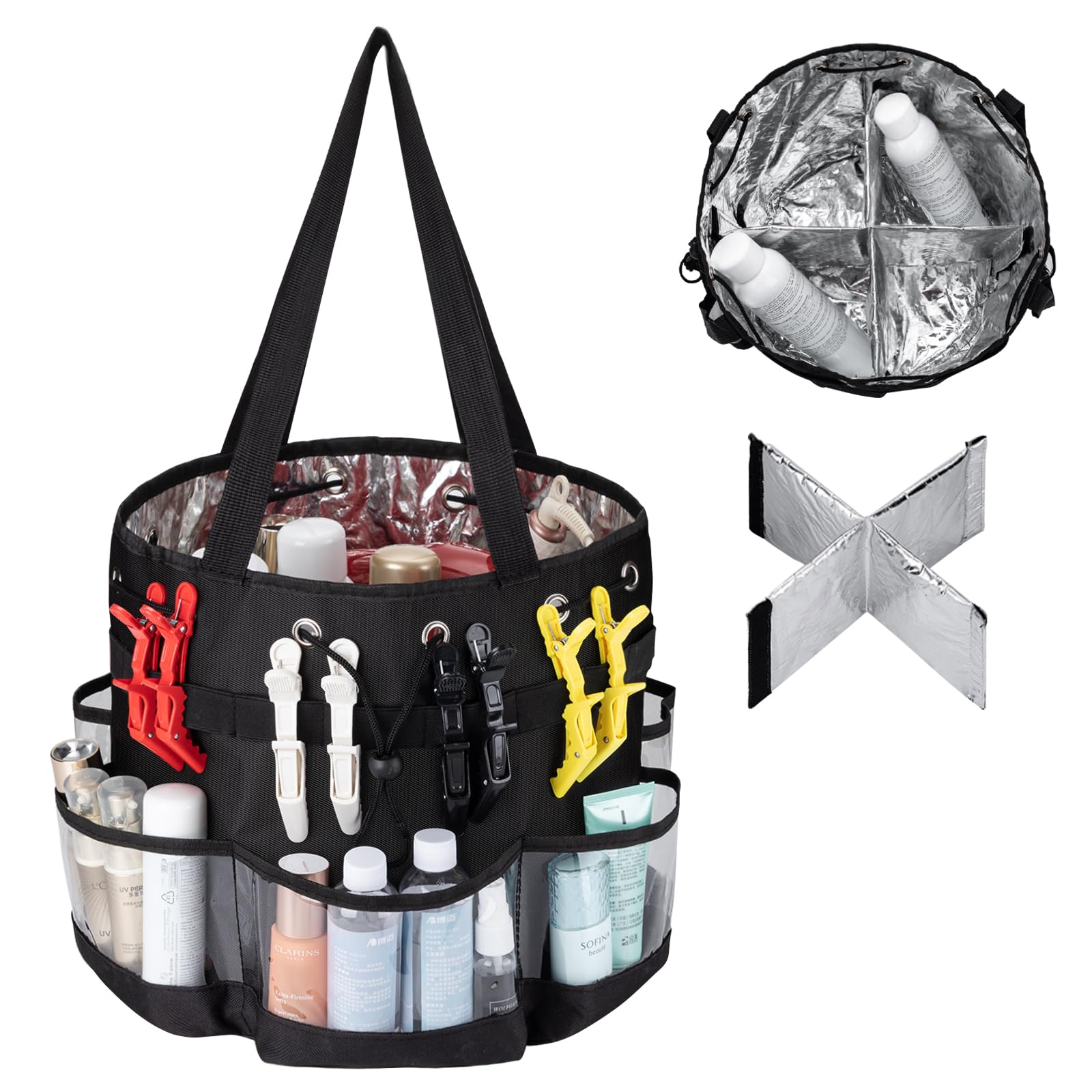 Noverlife Large Hairstylist Travel Bag - Heat Resistant Barber Carrying Case for Hair Tools & Cosmetics | Portable Salon Organizer for Hairstylists, Barbers & Makeup Artists | Perfect for Travel, Salon Storage & Professional Use