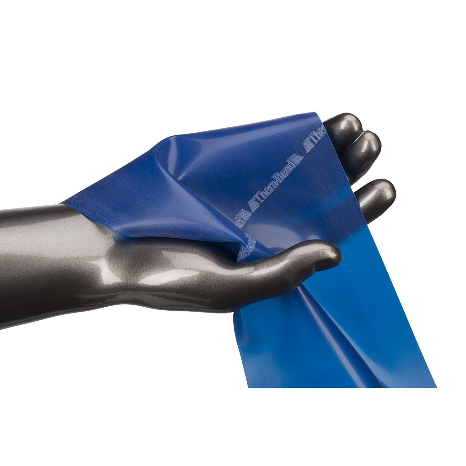 THERABAND Resistance Bands Set - 5 Foot Latex Exercise Bands for Strength Training, Physical Therapy & Home Workouts (15-Pack, Extra Heavy Blue, Level 2) - Perfect for Pilates, Rehab & Full Body Toning