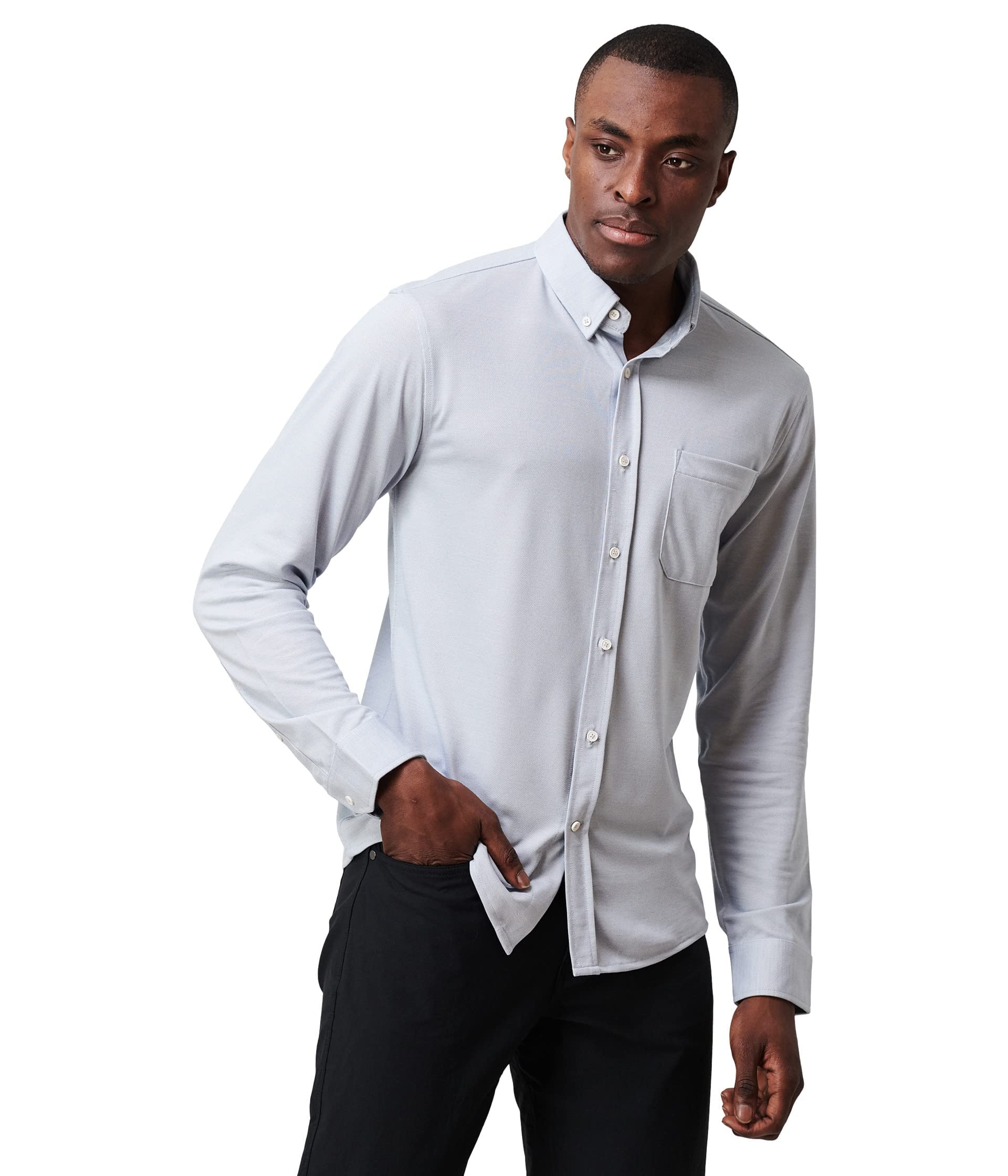 Western Rise Limitless Merino Wool Button Down Shirt for Men - Breathable, Odor Resistant & Wrinkle Free Performance Dress Shirt - Perfect for Business Travel, Outdoor Adventures & Casual Office Wear