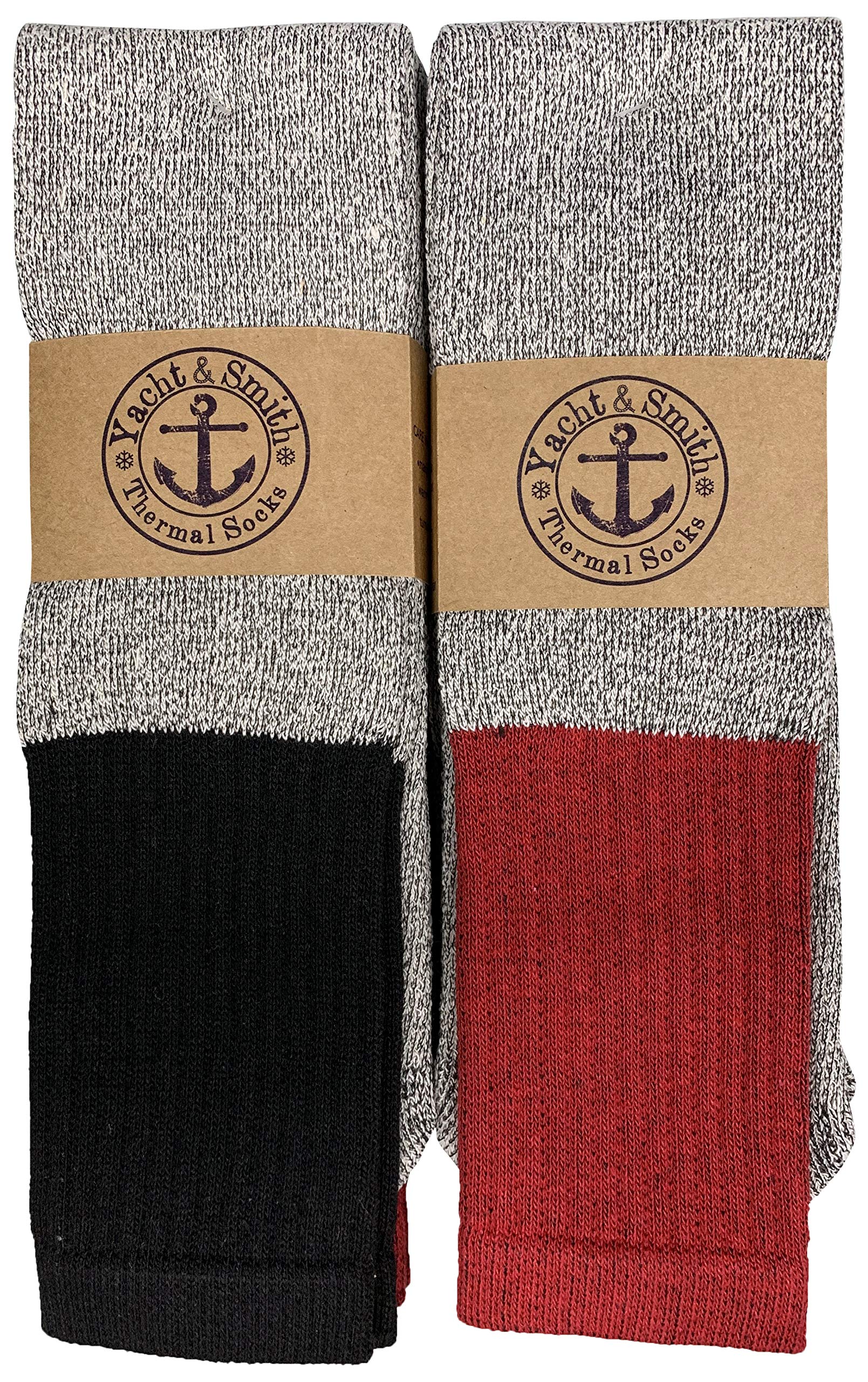 Yacht & Smith Thermal Socks for Men, Women & Kids - Thick Warm Winter Boot Socks Bulk Pack - Extreme Cold Weather Socks by SOCKS'NBULK - Perfect for Skiing, Hiking & Outdoor Winter Activities