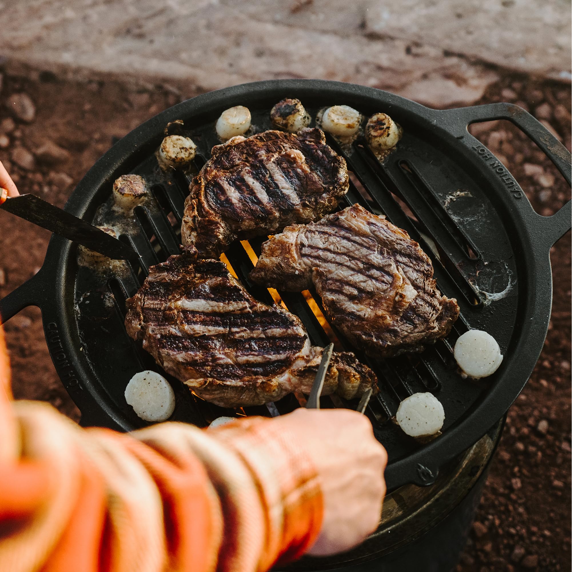 Solo Stove Large Cast Iron Grill Top - 17.75