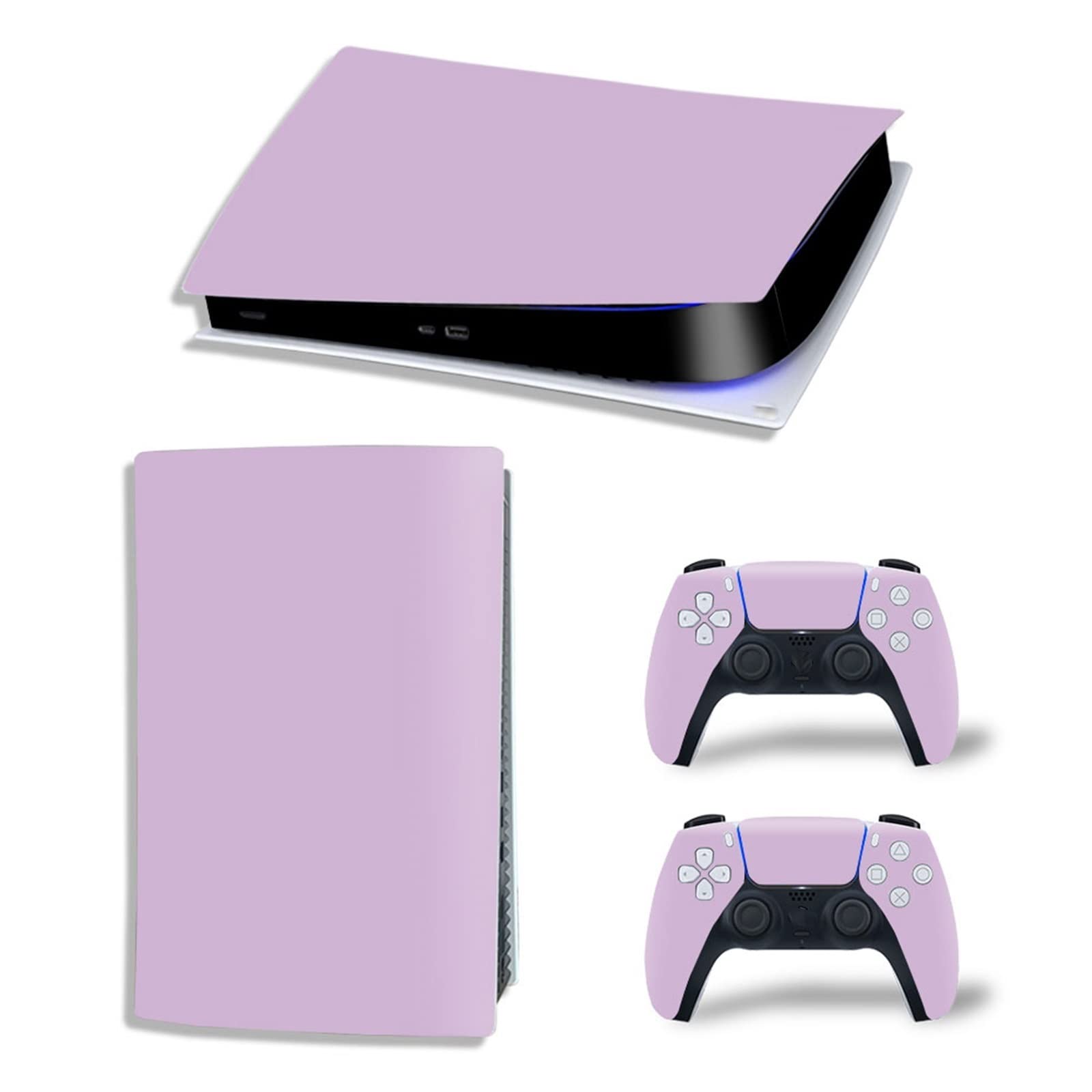 Anime PS5 Digital Edition Console Skin Decal - Scratch-Resistant Vinyl Protector for 2 Controllers (Bubble-Free Application) - Perfect for Gaming Setups & Anime-Themed Rooms