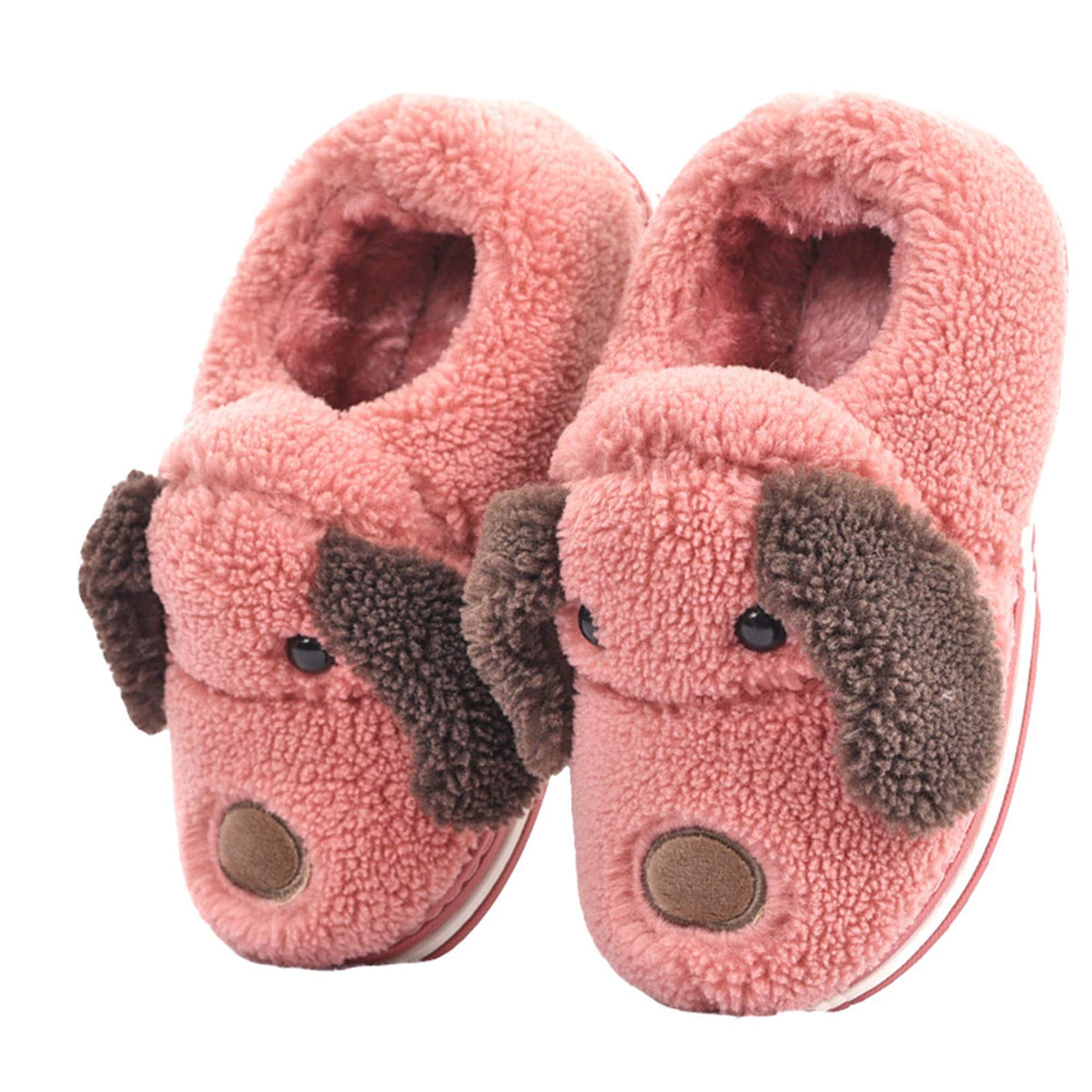 LANFIRE Cozy Hippo Slippers for Adults & Kids - Soft Plush Animal House Slippers with Non-Slip Sole - Perfect for Indoor Comfort, Lounge Wear & Gift Giving