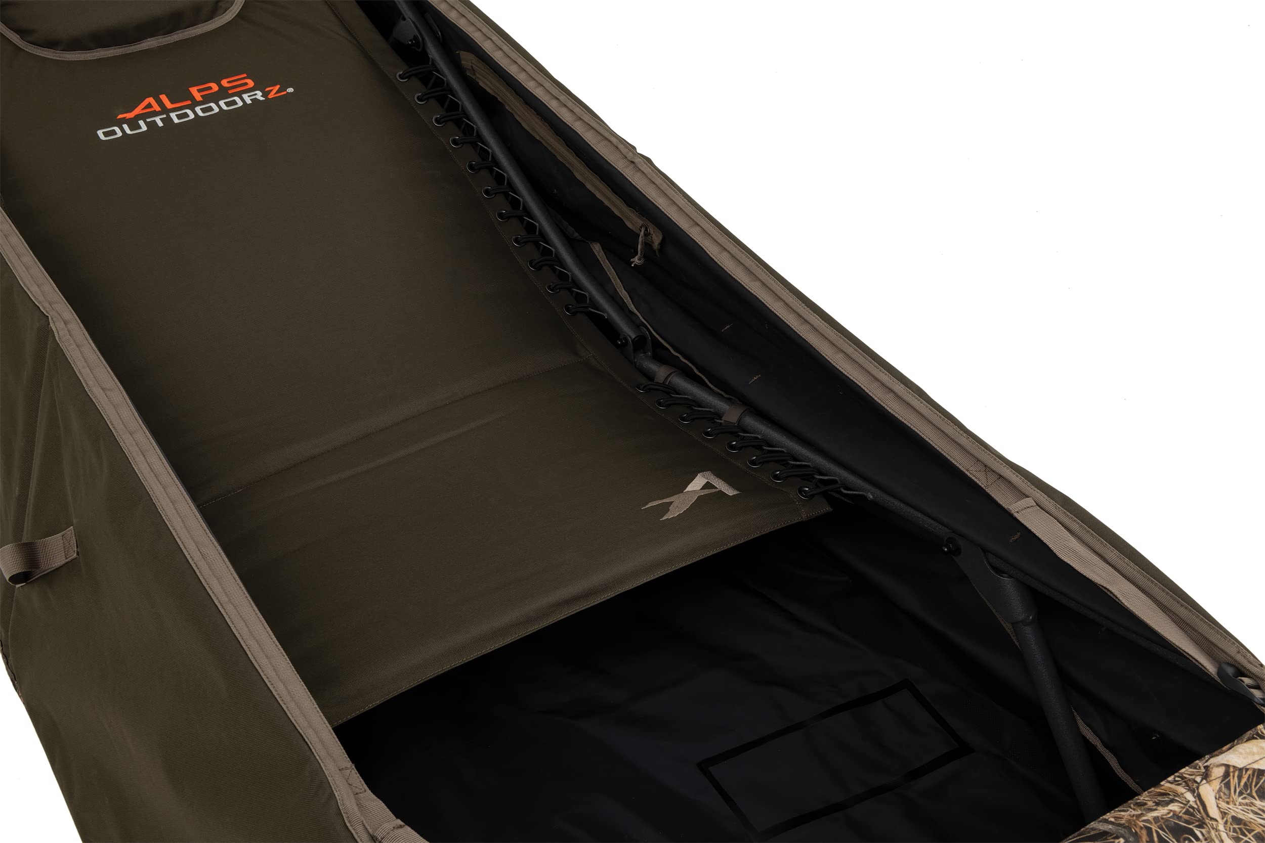 ALPS OutdoorZ Legend Layout Blind - Waterproof Hunting Blind with Zero-Gravity Chair, Mesh Face Screen & Backpack Straps | Perfect for Deer, Duck & Turkey Hunting in All Weather Conditions