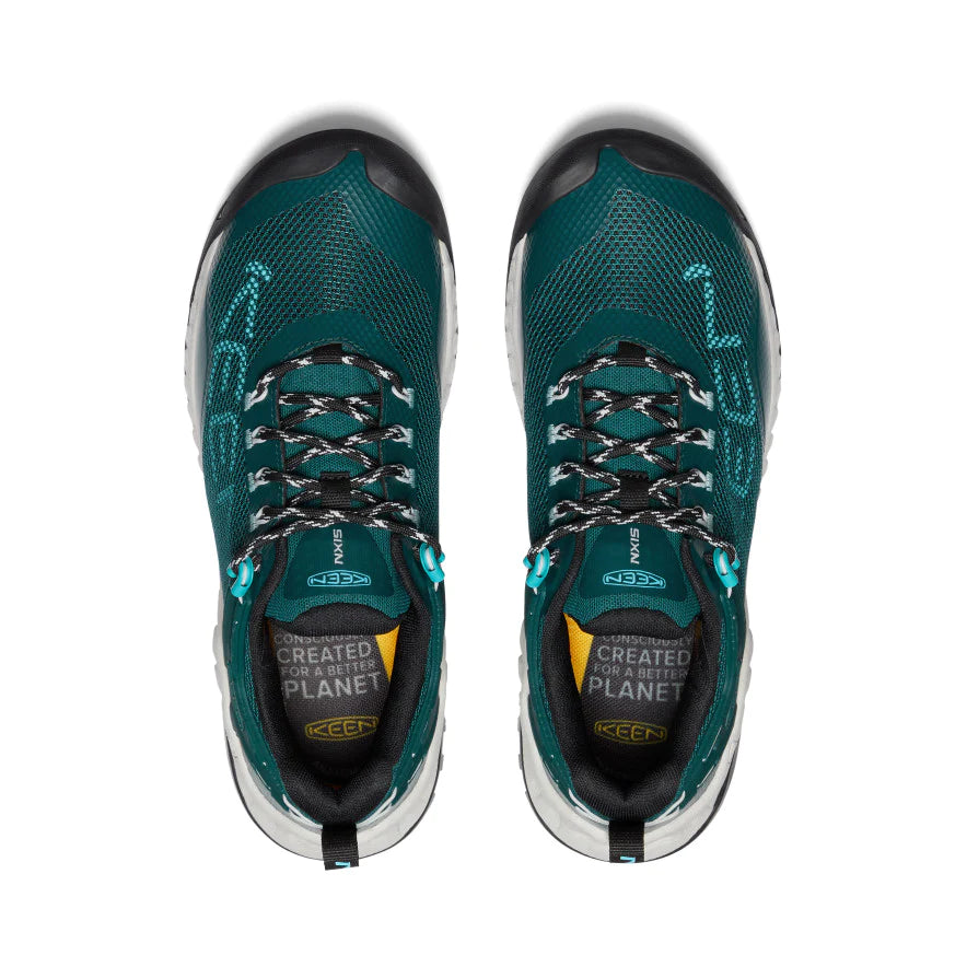Women's NXIS EVO WP Waterproof Hiking Shoes - SEA MOSS/IPANEMA Color - Perfect for Outdoor Adventures, Trail Running & Water Activities