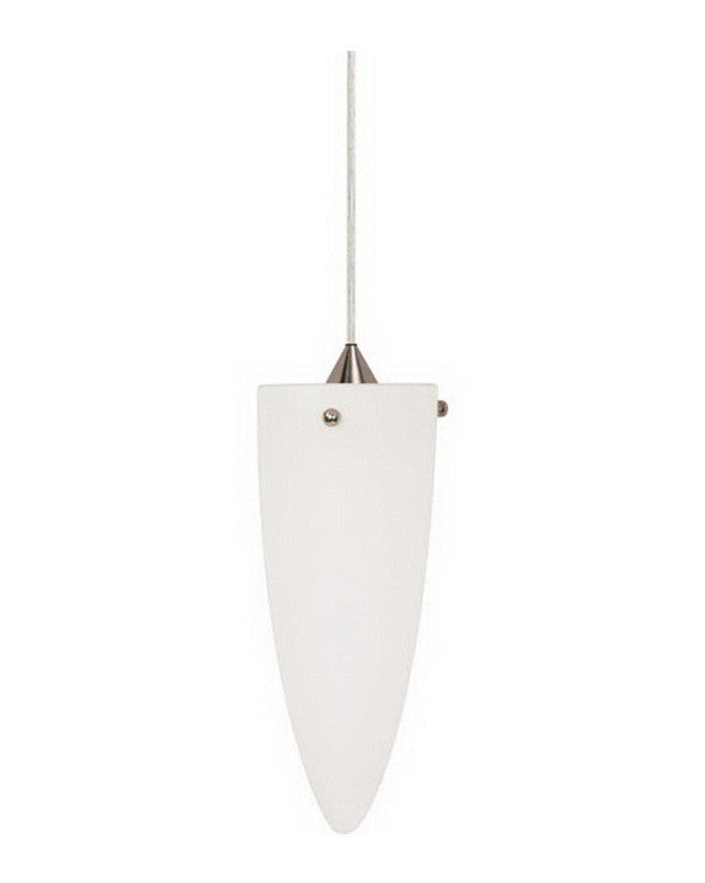 Nuvo Lighting 60 658 Brushed Nickel Mini Pendant Light - Modern Single Bulb Fixture for Kitchen Island, Dining Room, or Entryway Lighting