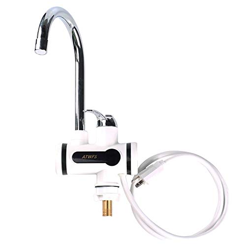 110V 2500W Instant Electric Water Heater Faucet - Hot & Cold Tankless Kitchen Tap for Fast On-Demand Heating | Perfect for Washing Dishes, Handwashing & Small Appliances