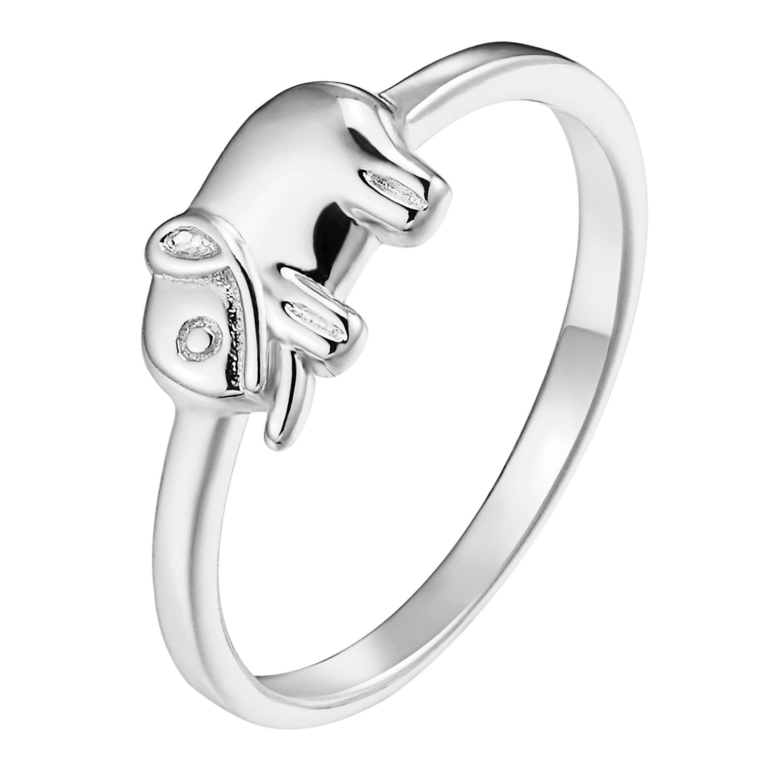 925 Sterling Silver Elephant Ring for Women - Unique Trunk Up Design - Sizes 6, 7, 8 - Perfect for Boho Jewelry, Gift Giving & Everyday Wear