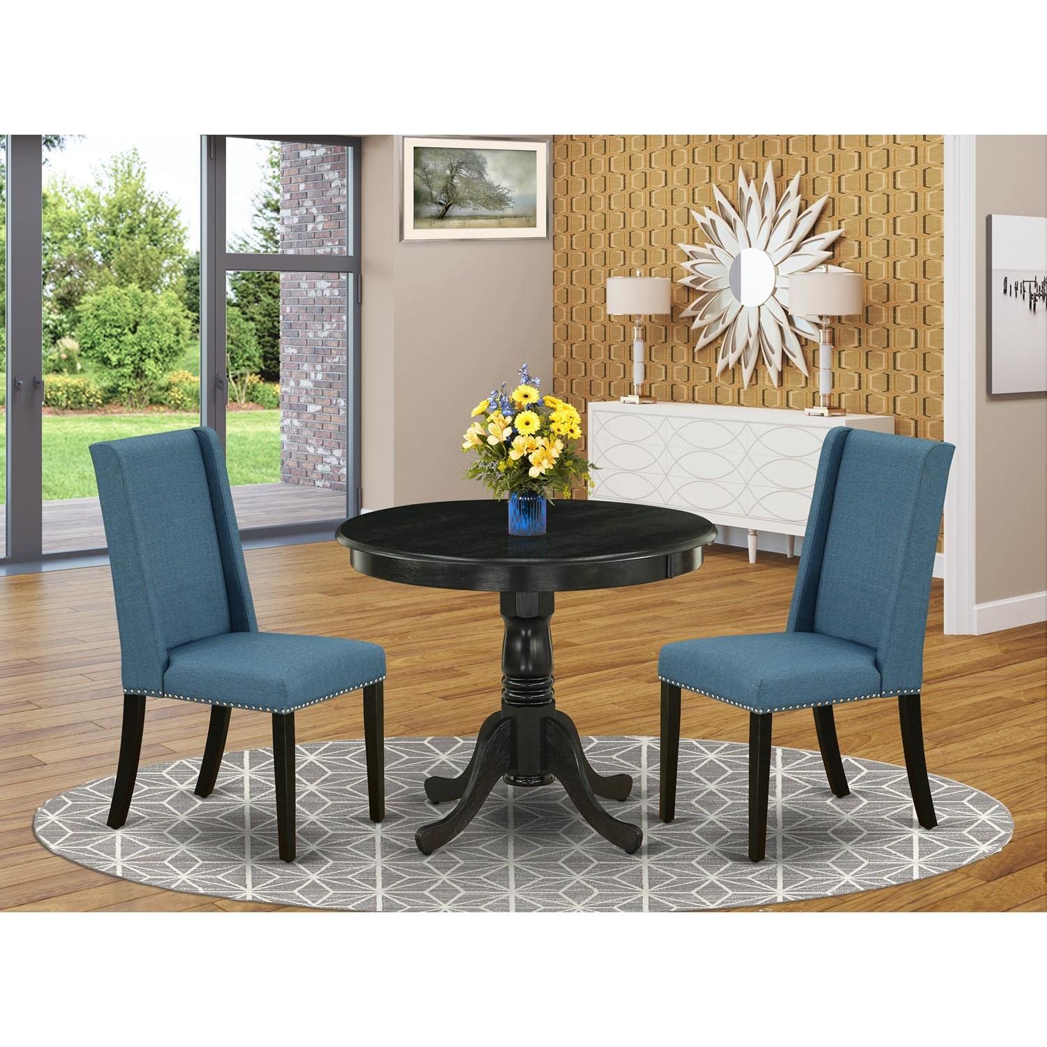Modern 3-Piece Dining Table Set - 36