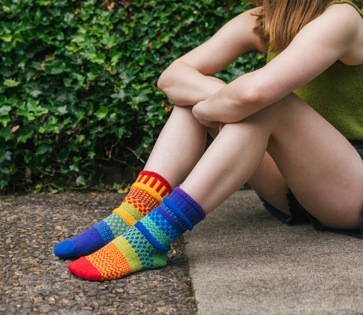 Solmate Socks - Fun Mismatched Crew Socks for Women & Men | Comfortable Cotton Socks for Everyday Wear, Gifts & Unique Fashion Statement