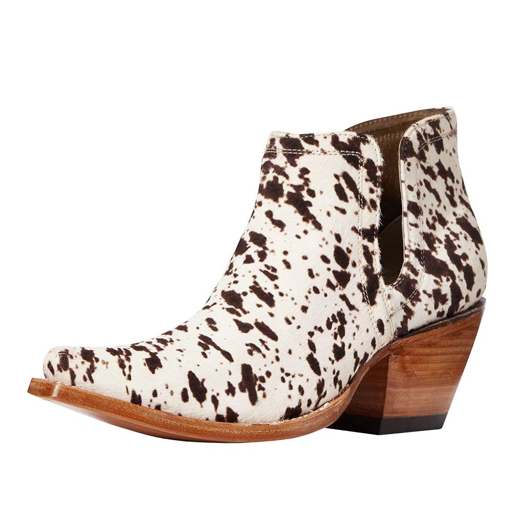 ARIAT Women's Dixon Haircalf Leopard Print Fashion Boots - Western Style Cowgirl Boots for Riding, Country Outfits & Night Out