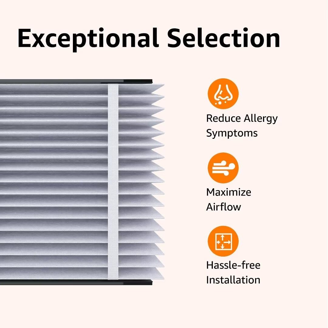 Aprilaire 213 Replacement Air Filter - MERV 13, 20x25x4, Collapsible Design - Compatible with Aprilaire 1210, 1620, 2120, 2200, 2210, 2216, 3210, 4200 Air Purifiers (1 Pack) - Perfect for Home, Office & HVAC System Air Purification