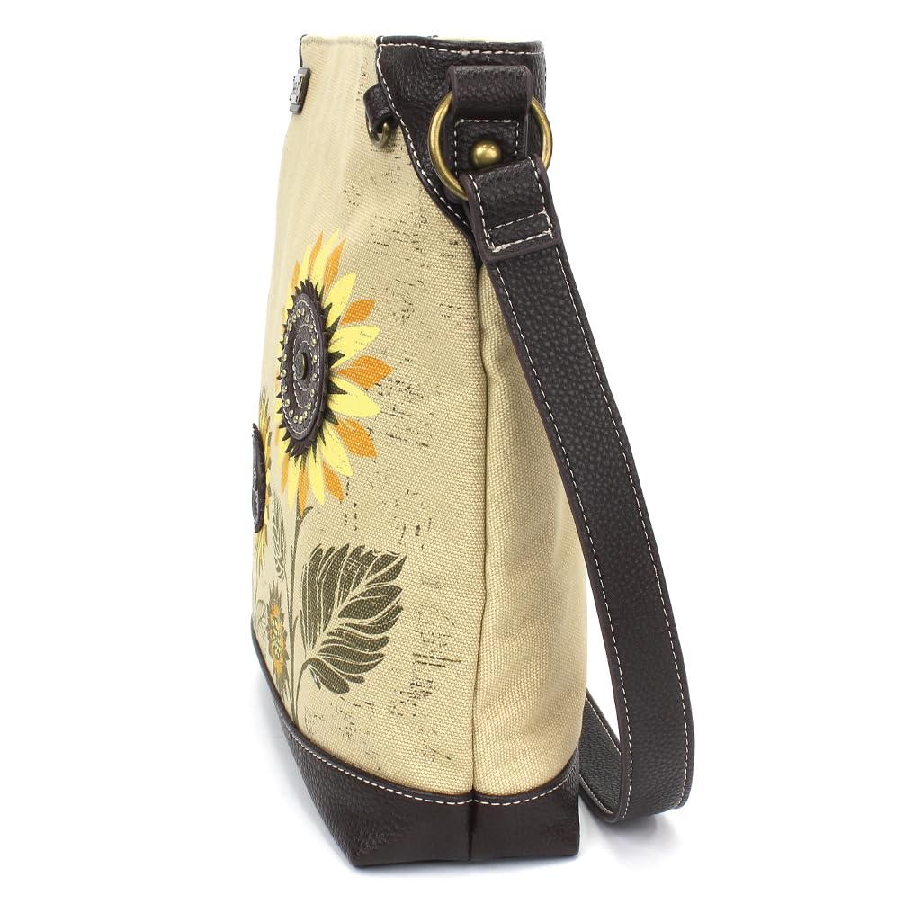 CHALA Women's Canvas Crossbody Bag - Adjustable Strap Mid-Size Shoulder Purse for Everyday Use, Travel & Shopping