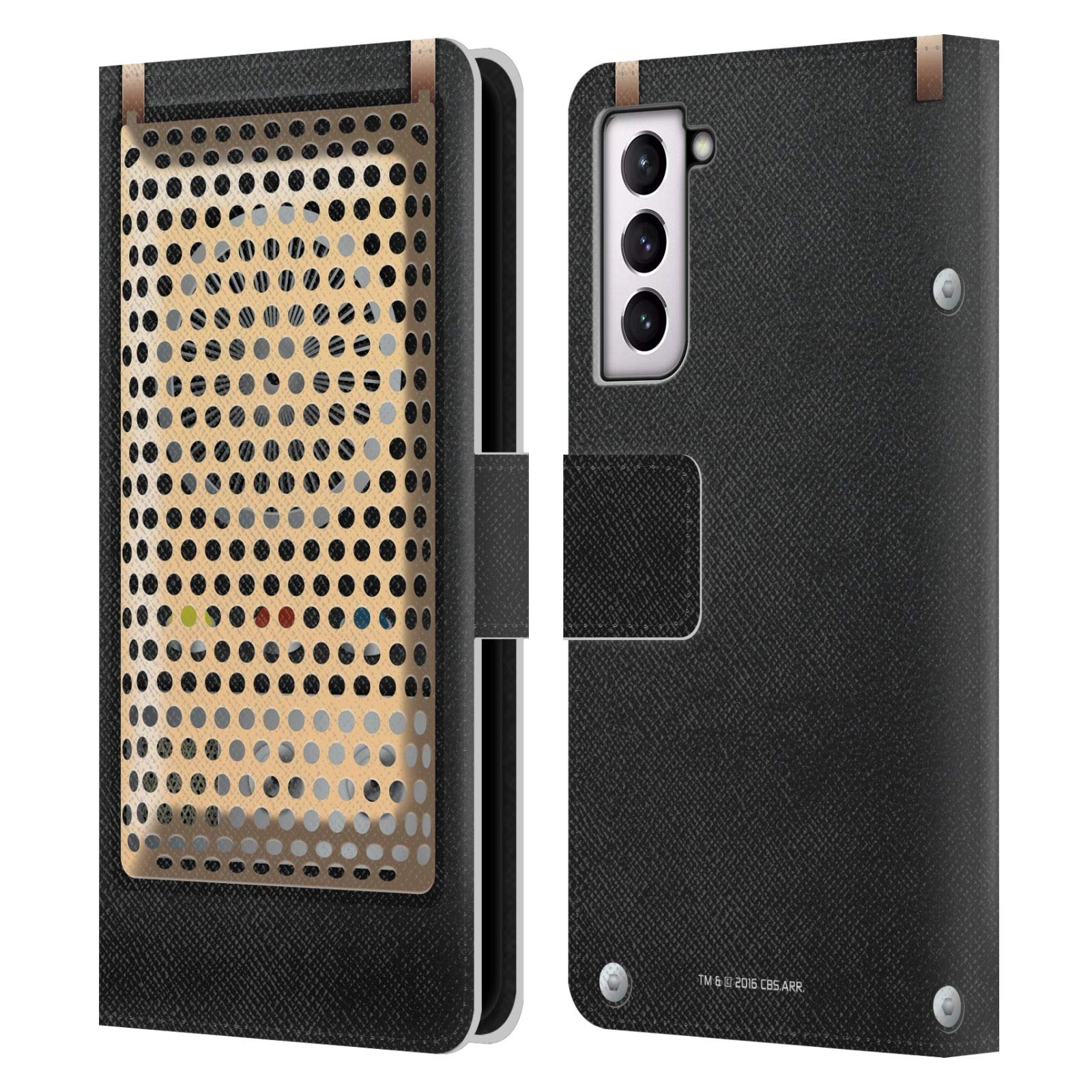 Official Star Trek Communicator Leather Wallet Case for Samsung Galaxy S21 5G - Licensed Book Style Phone Cover | Perfect for Trekkies, Sci-Fi Fans & Everyday Use
