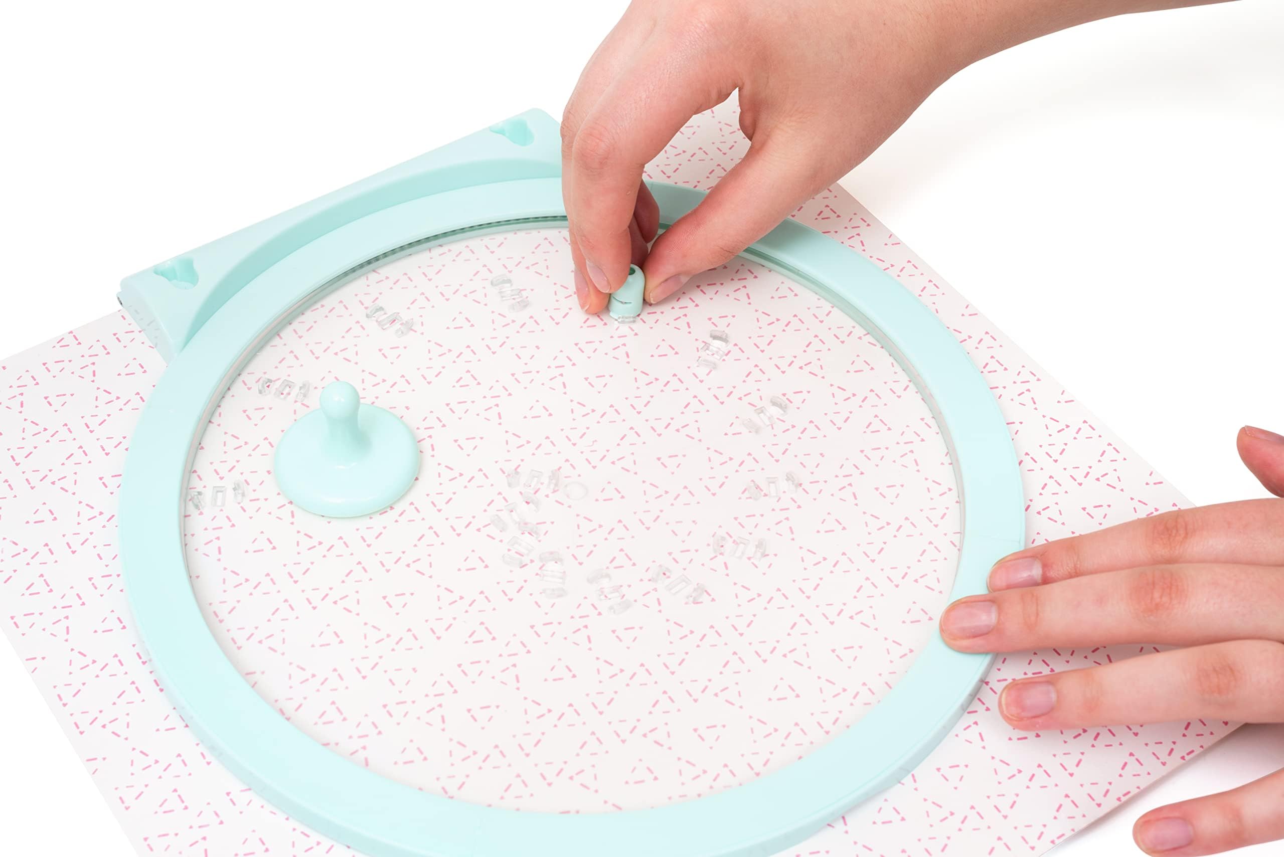 We R Memory Keepers Circle Spin & Trim Tool - 360 Degree Rotating Circle Cutter with Circle Maker & 2 Replacement Blades (Cuts 1-8 Inch Circles) - Perfect for Scrapbooking, Card Making & DIY Crafts