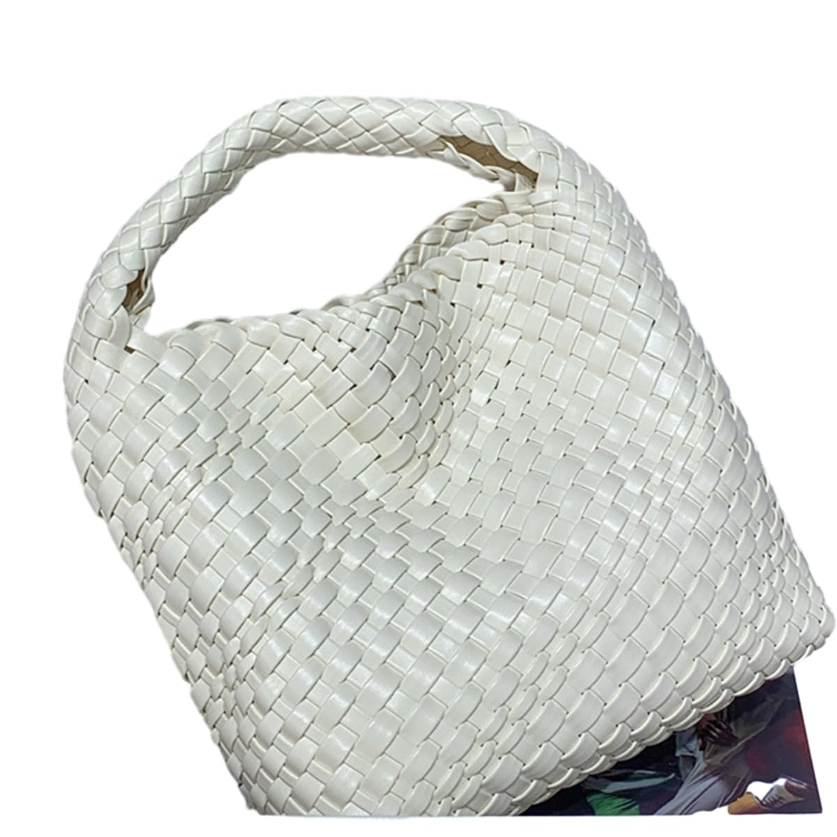 Stylish Large Woven Tote Bag for Women - Soft PU Leather Handbag with Retro Shoulder Strap | Perfect for Beach, Shopping & Holiday Travel Accessories