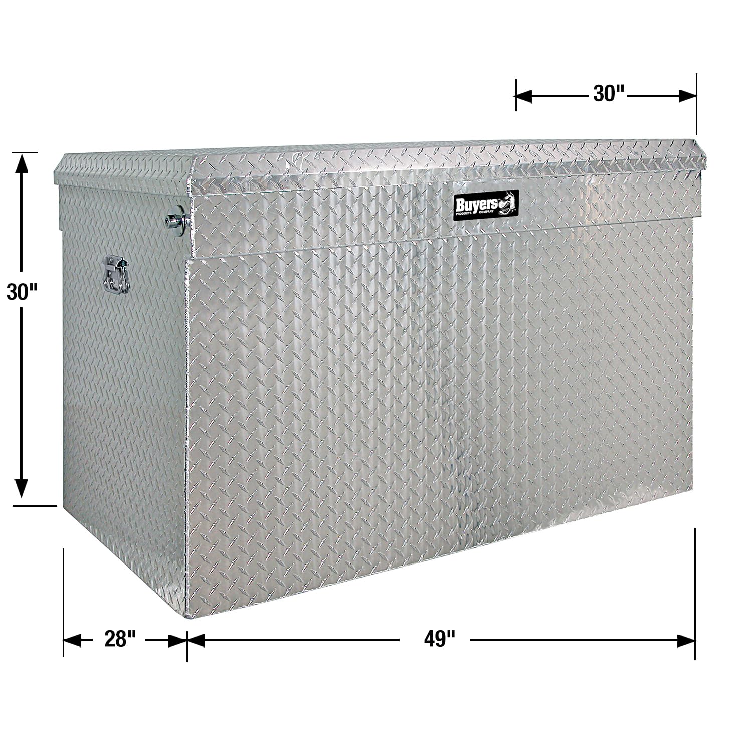 Buyers Products 1712120 Heavy-Duty Aluminum Diamond Tread Tool Box - 30