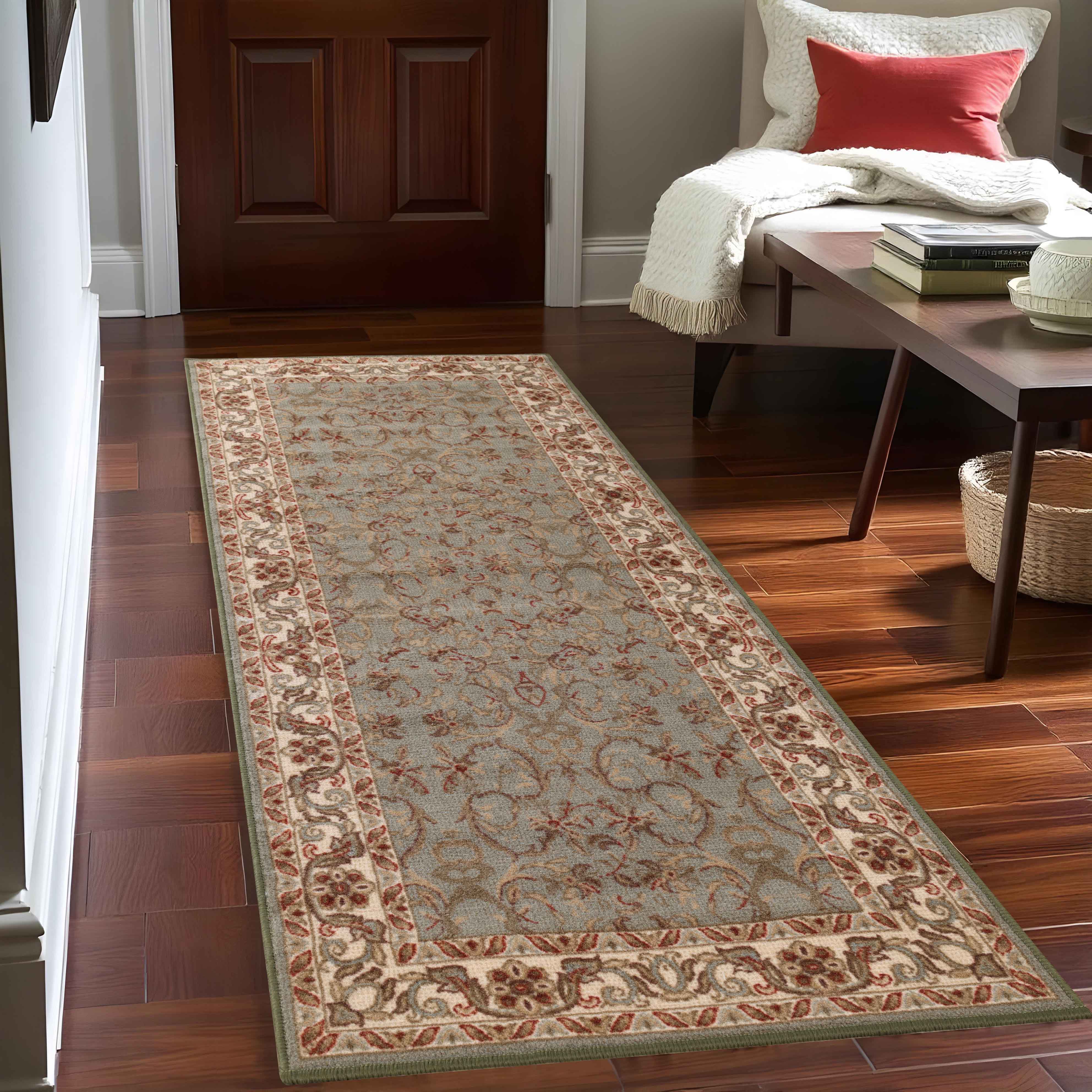 Glendale Traditional Floral Medallion Indoor Area Rug - Non-Slip Living Room Carpet, Bedroom Runner, Hallway Decor | Soft & Durable Home Floor Mat for Cozy Interior Design