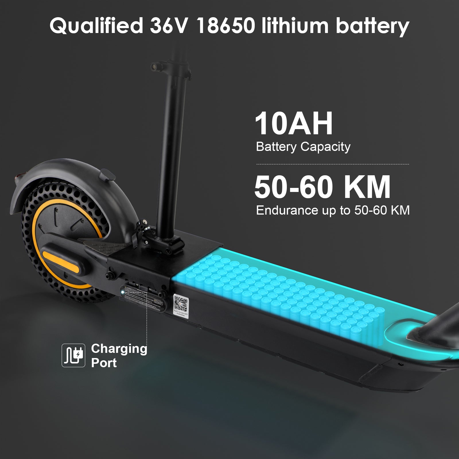 10 MAX Electric Scooter with Seat - 500W Motor & 10AH Long Range Battery (60KM Commute) - Perfect for Urban Travel, Campus Commuting & Last-Mile Transportation