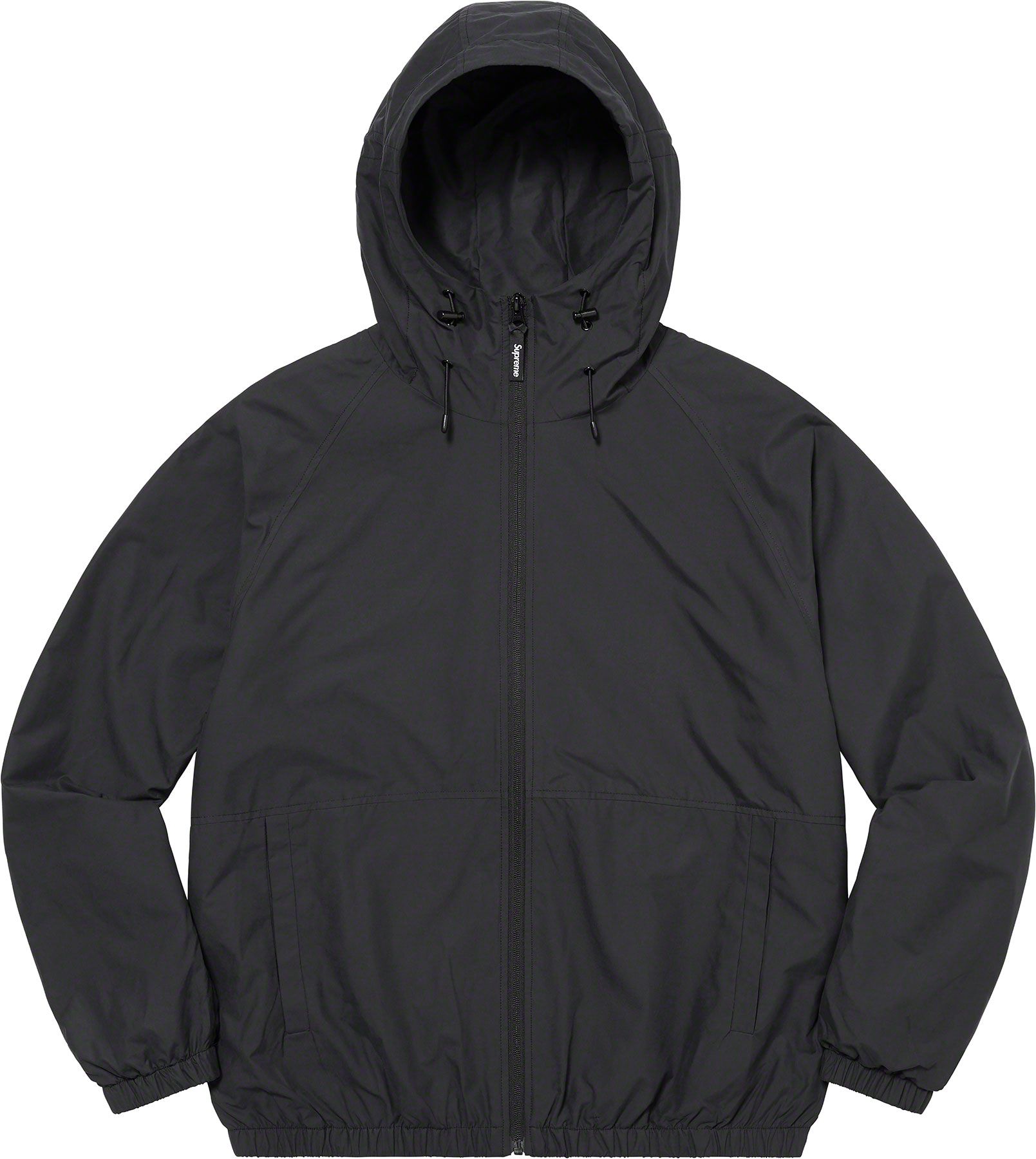 Supreme Lightweight Nylon Hooded Jacket - Waterproof Windbreaker for Men & Women - Perfect for Outdoor Activities, Hiking, and Travel - Black
