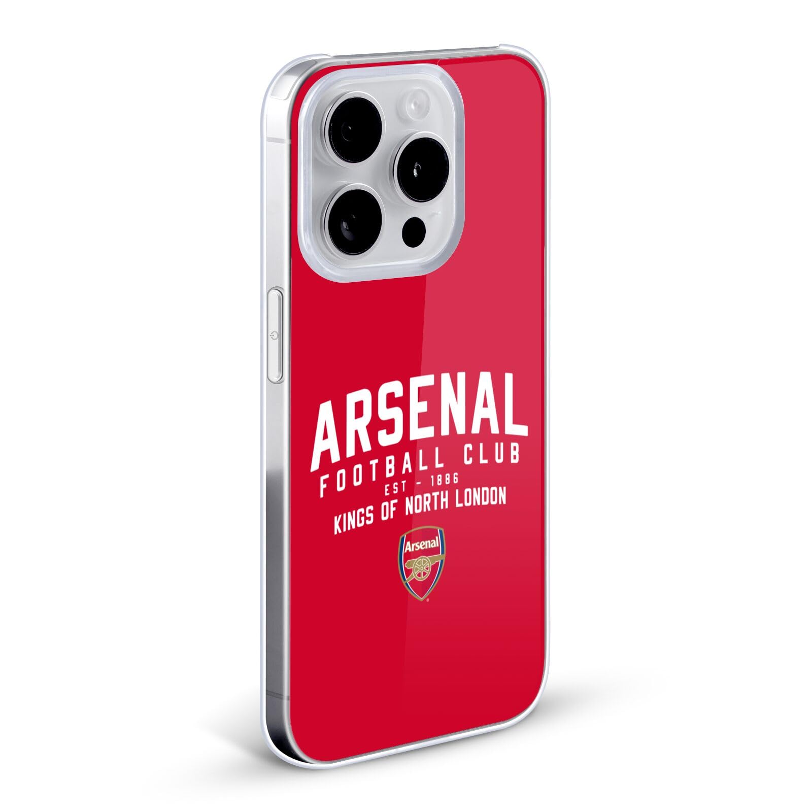 Officially Licensed Arsenal FC Kings of North London iPhone 12/12 Pro Hard Case - Durable Protective Cover for Soccer Fans | Perfect for Match Days, Travel & Everyday Use